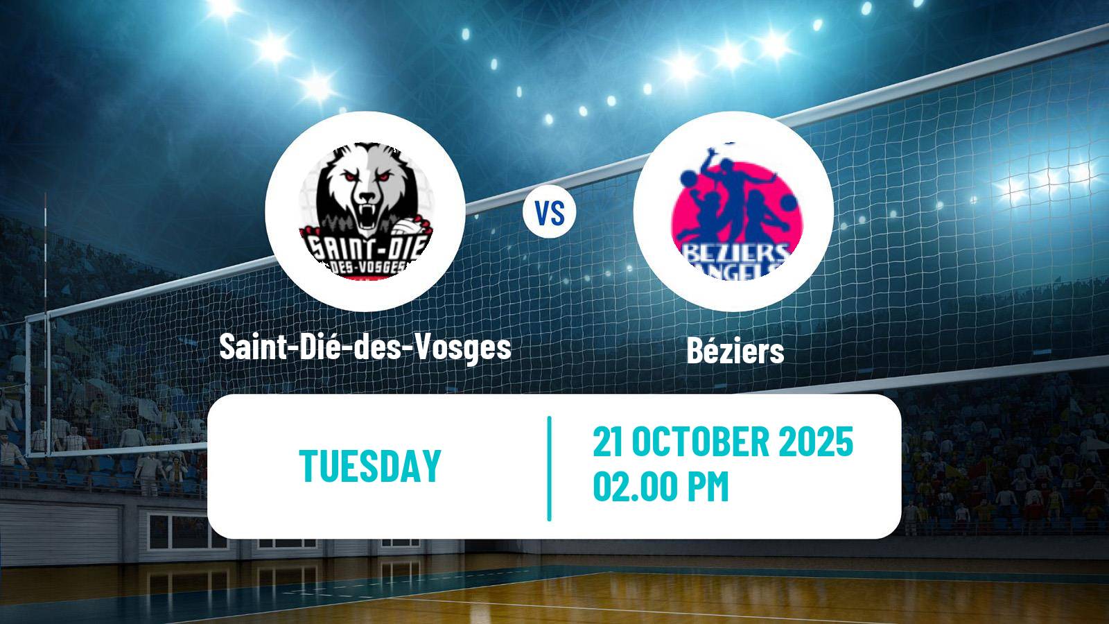Volleyball French Ligue A Volleyball Women Saint-Dié-des-Vosges - Béziers