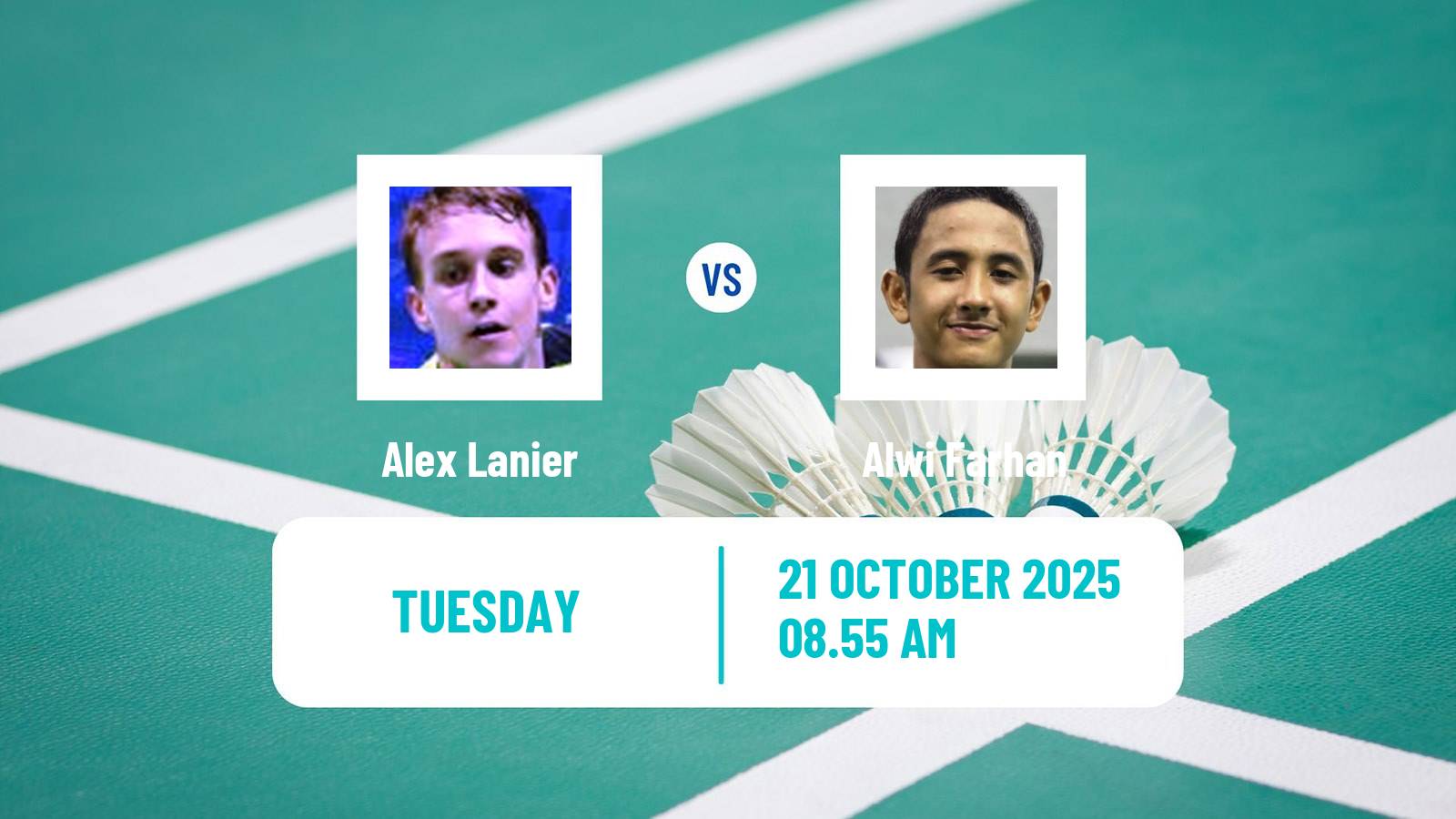 Badminton BWF World Tour French Open Men Alex Lanier - Alwi Farhan
