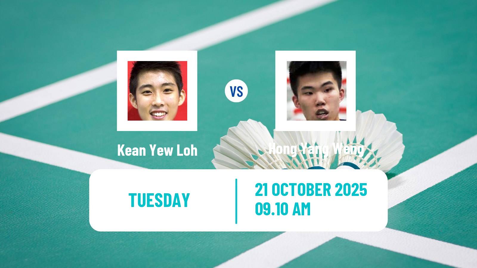Badminton BWF World Tour French Open Men Kean Yew Loh - Hong Yang Weng
