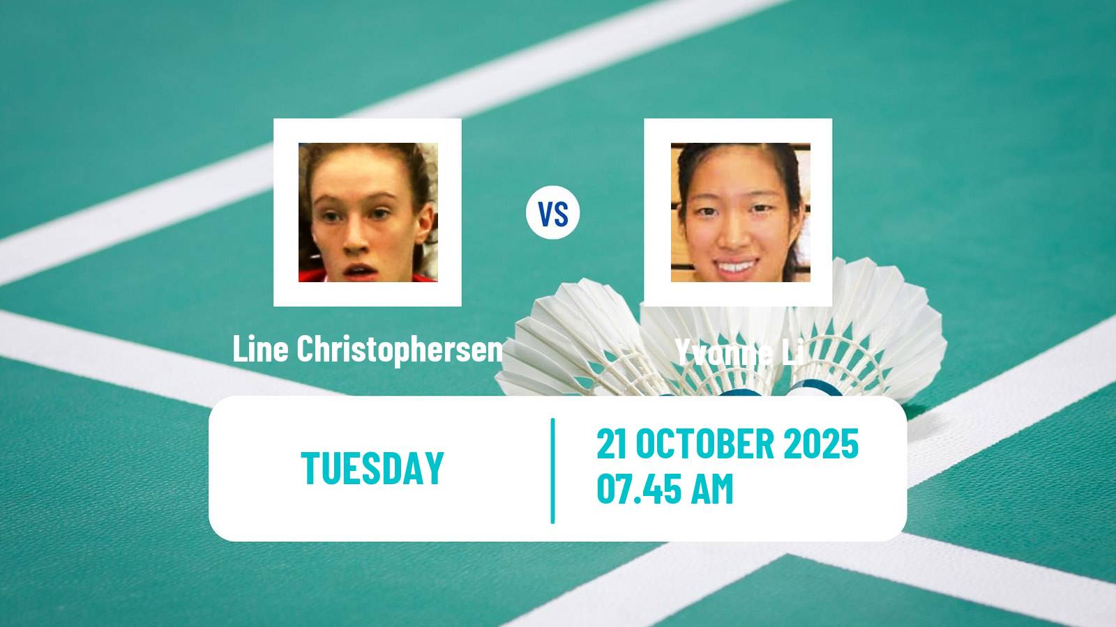Badminton BWF World Tour French Open Women Line Christophersen - Yvonne Li