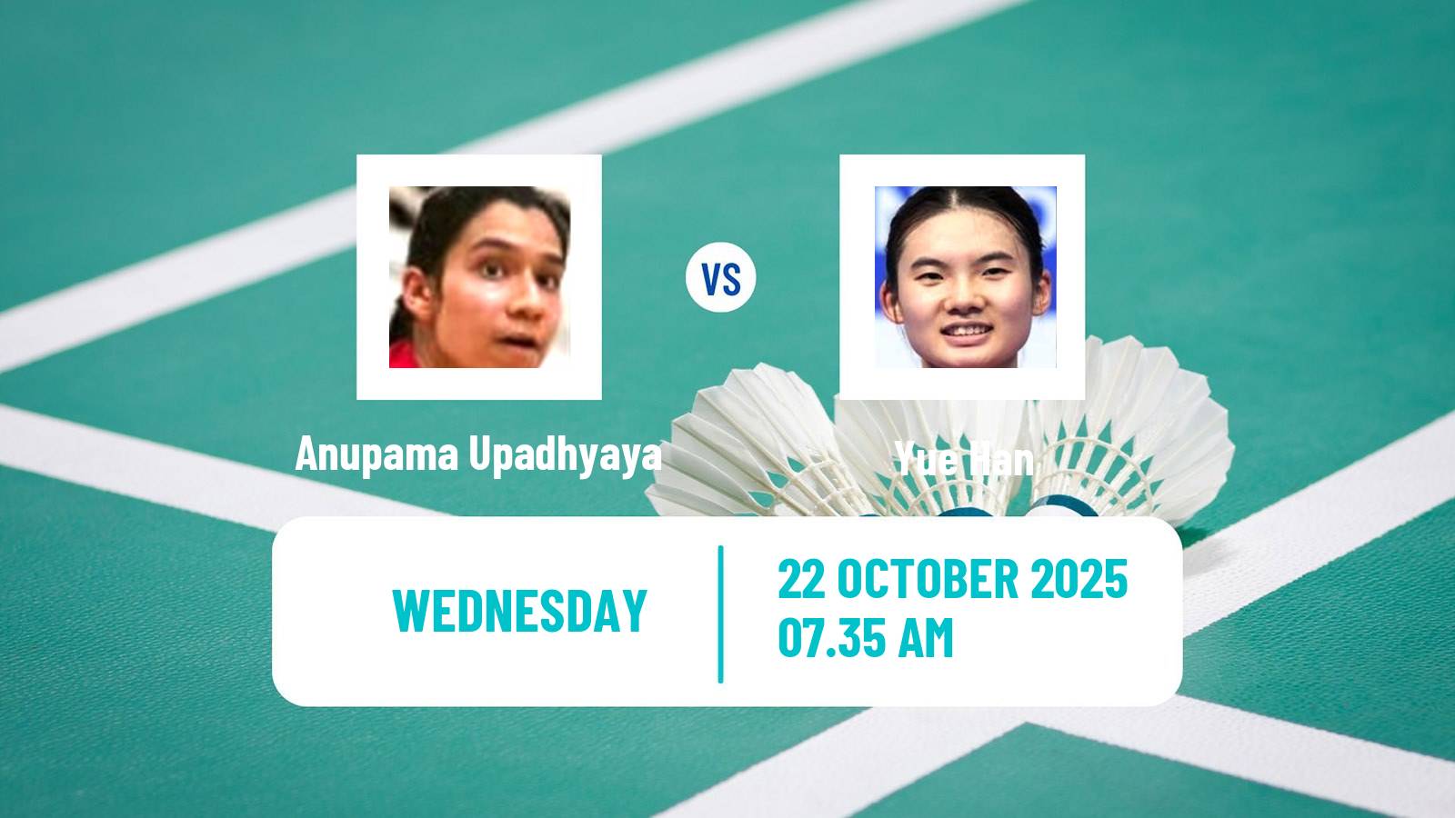 Badminton BWF World Tour French Open Women Anupama Upadhyaya - Yue Han