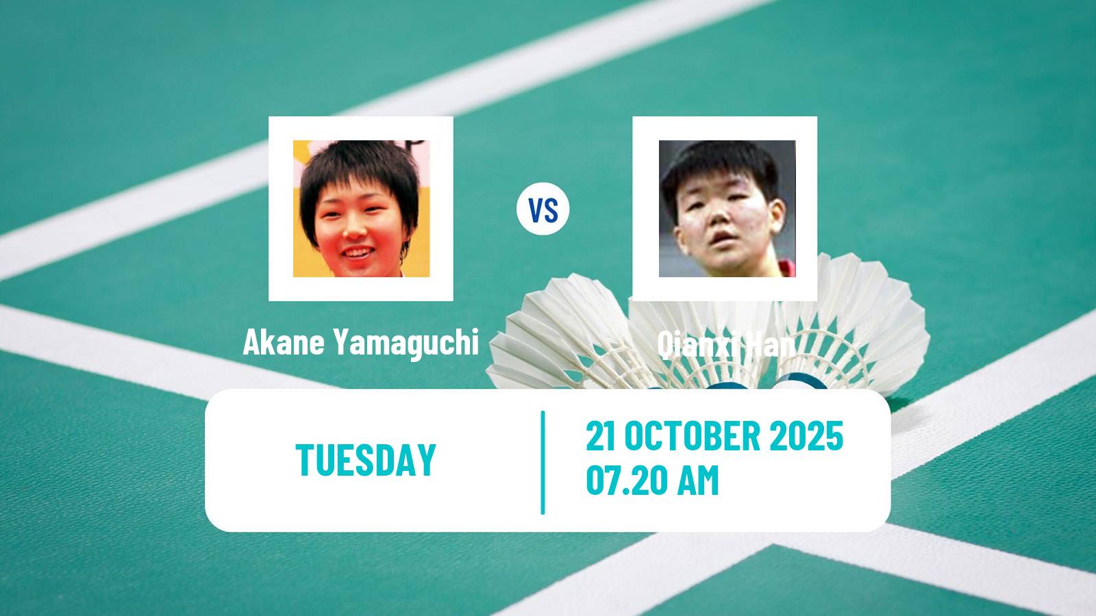 Badminton BWF World Tour French Open Women Akane Yamaguchi - Qianxi Han