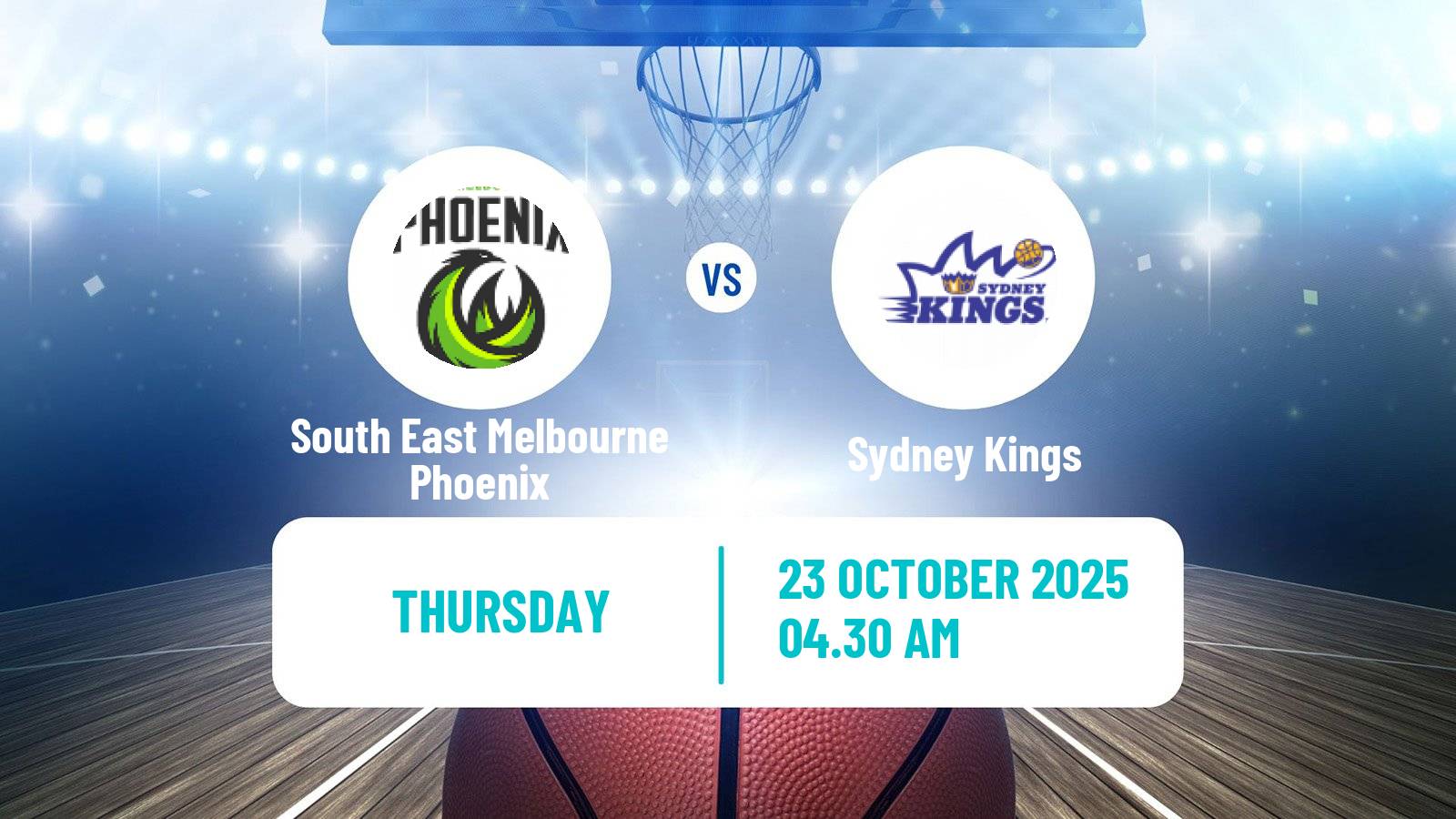 Basketball Australian NBL South East Melbourne Phoenix - Sydney Kings