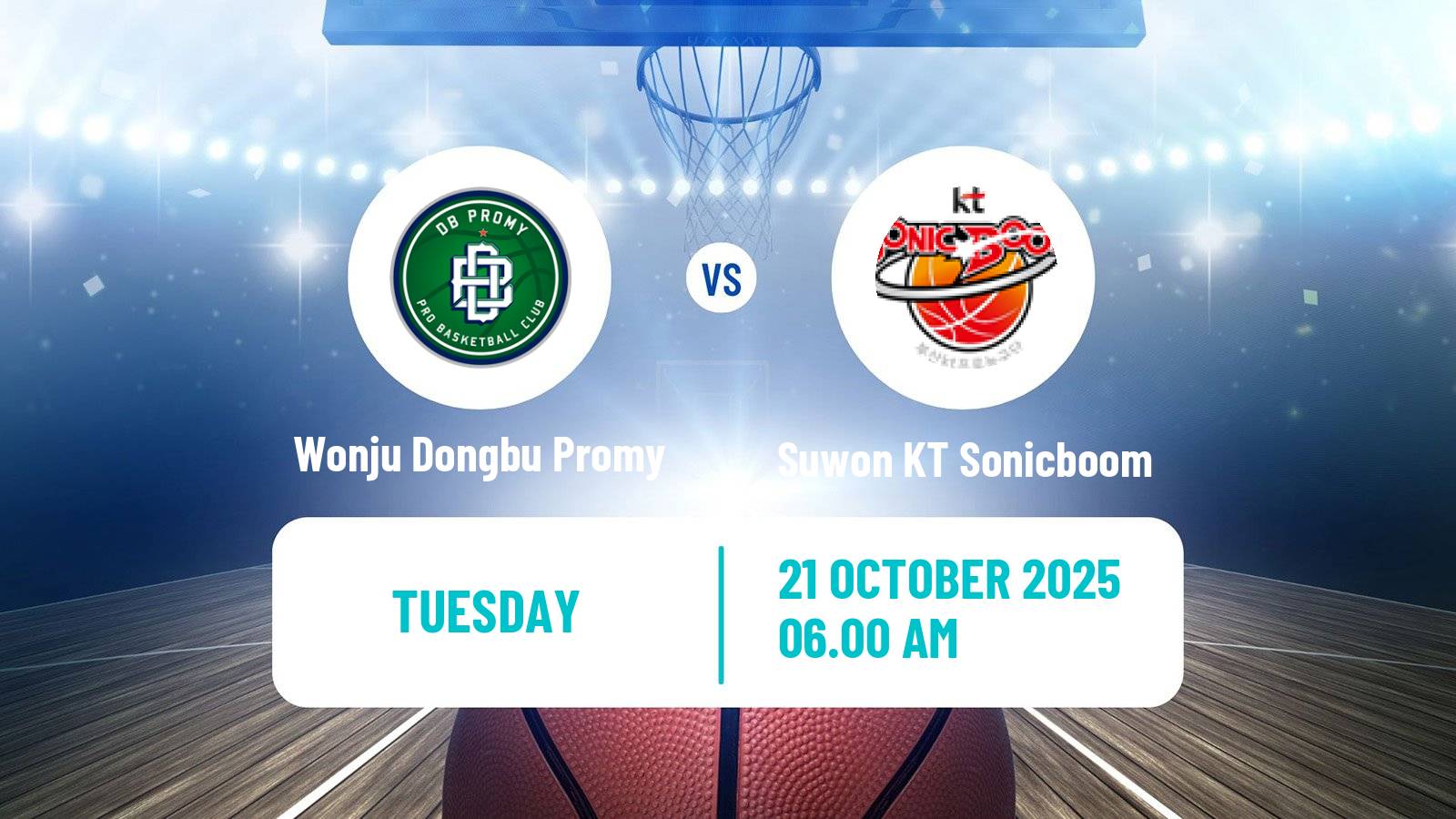 Basketball KBL Wonju Dongbu Promy - Suwon KT Sonicboom