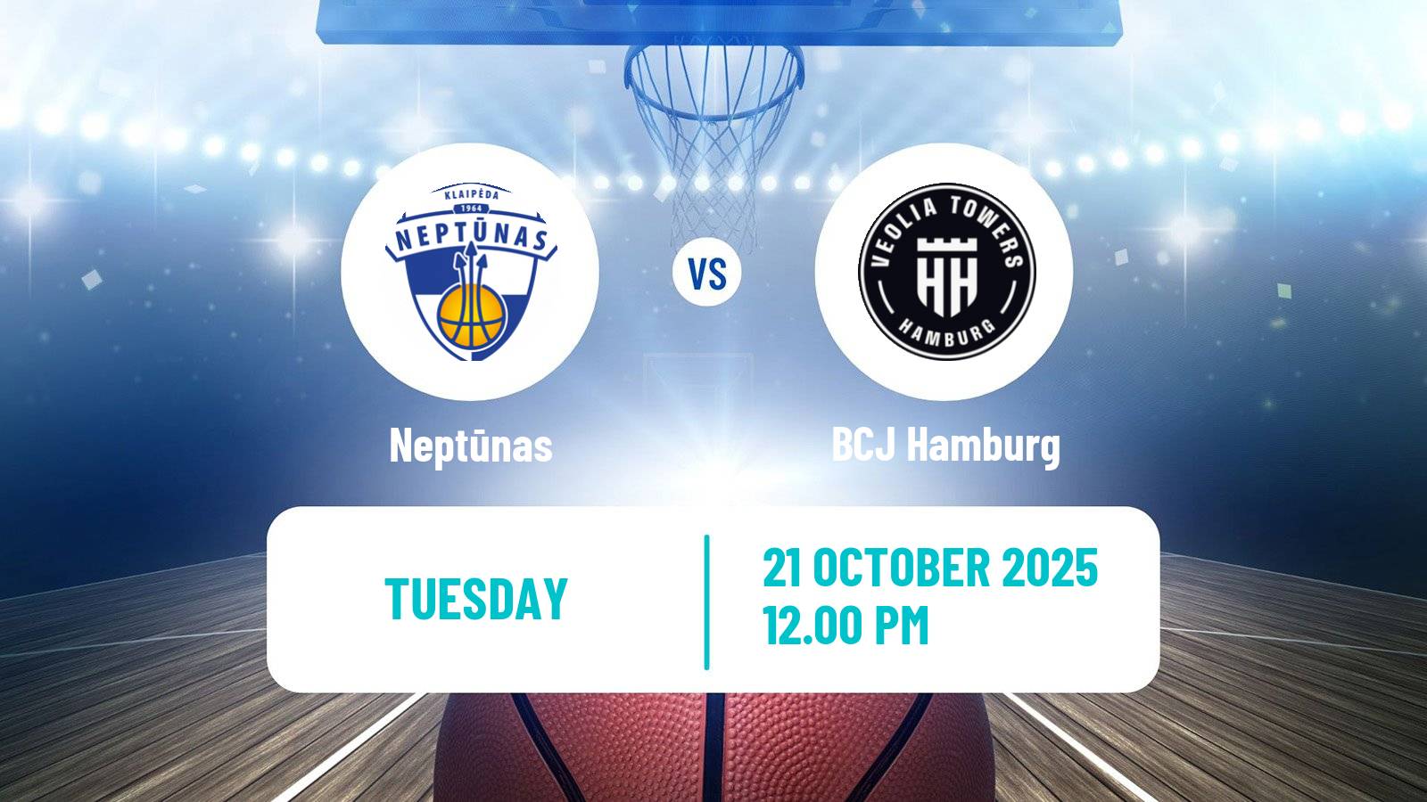 Basketball Eurocup Neptūnas - BCJ Hamburg