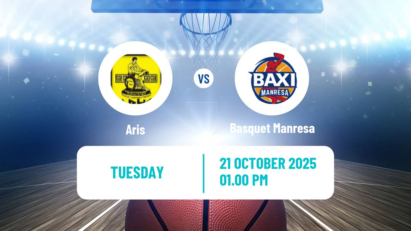 Basketball Eurocup Aris - Basquet Manresa