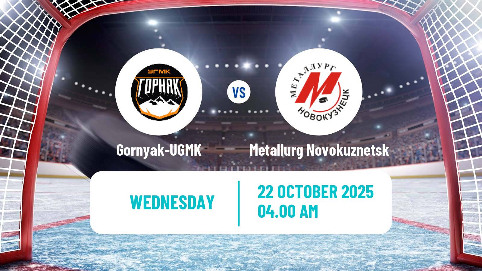 Hockey VHL Gornyak-UGMK - Metallurg Novokuznetsk