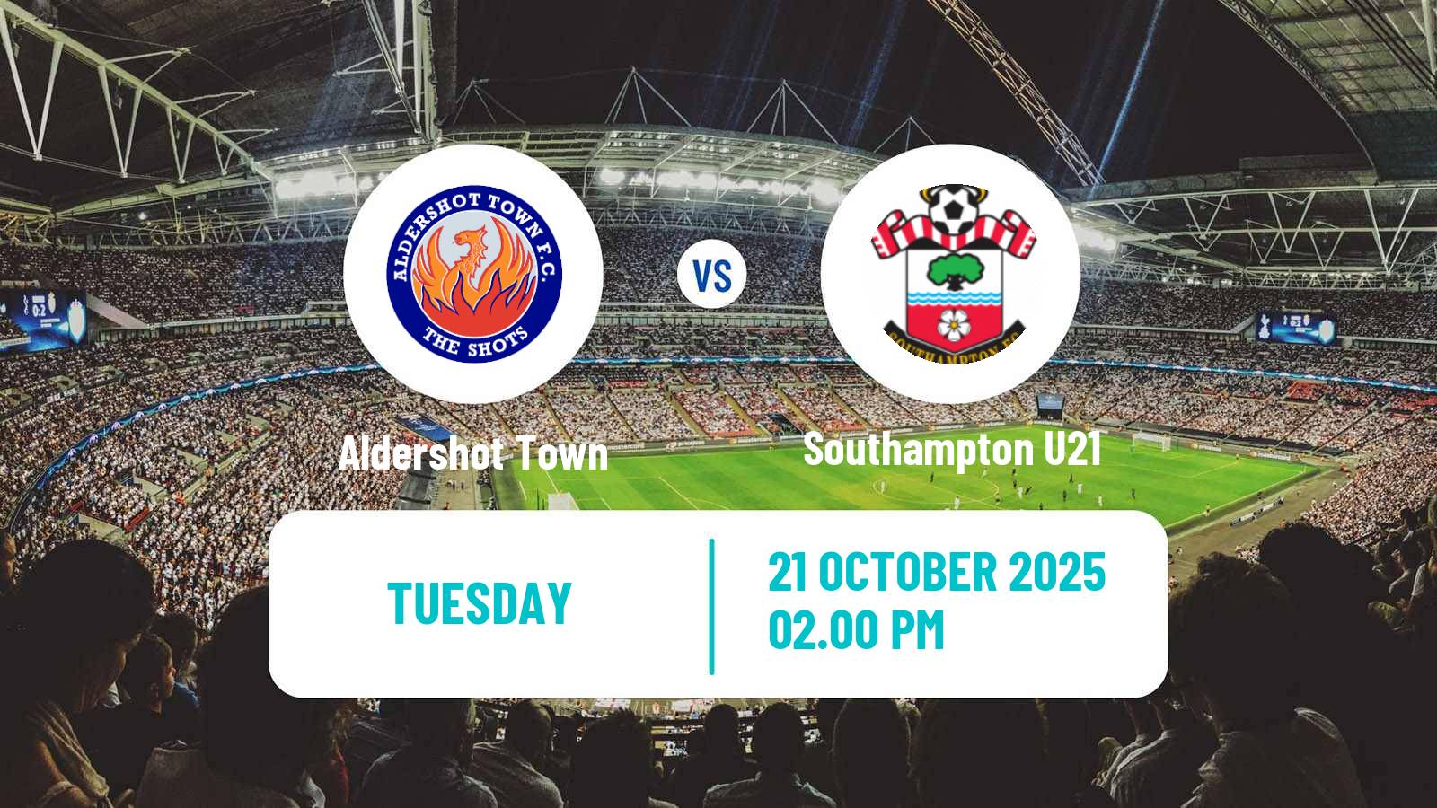 Football English National League Cup Aldershot Town - Southampton U21