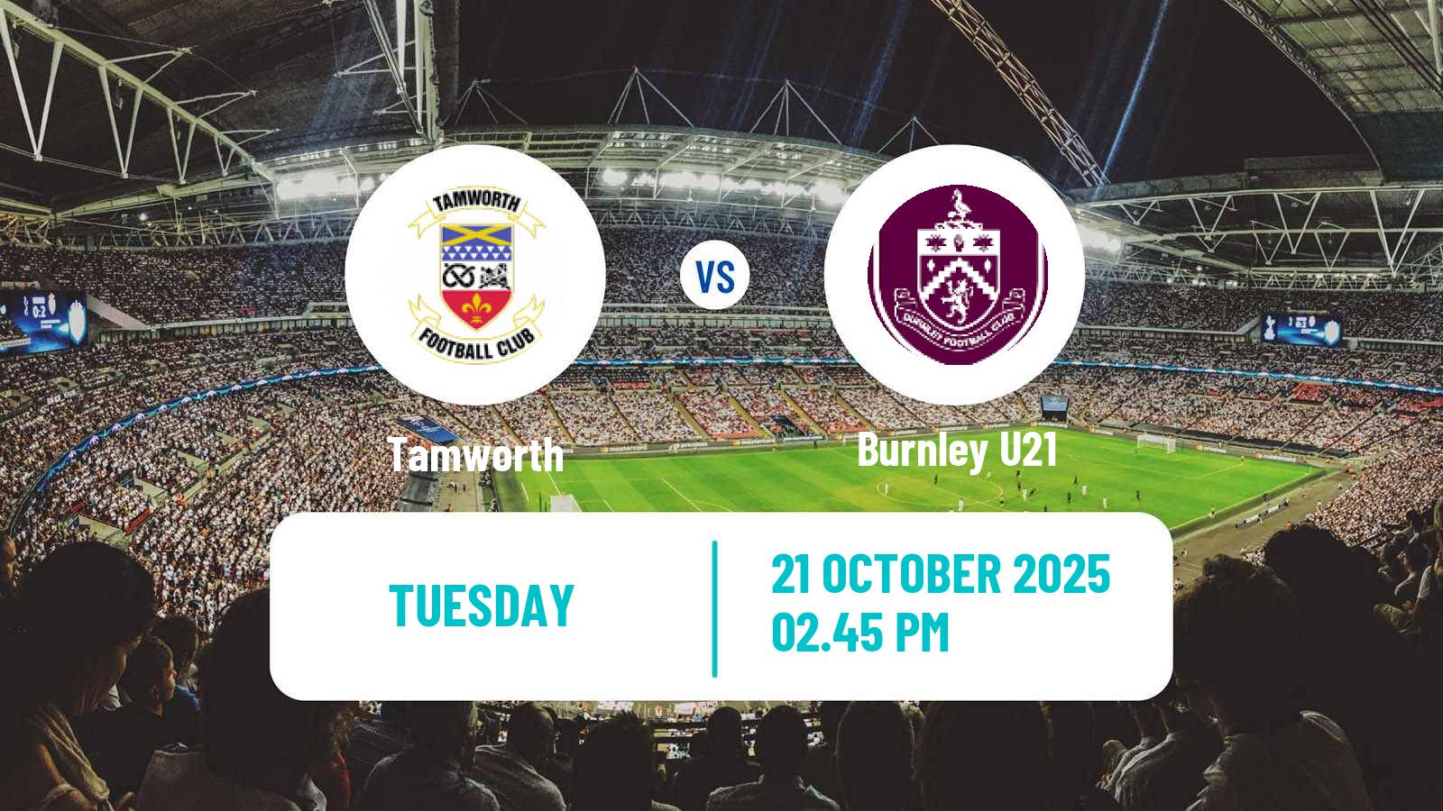 Football English National League Cup Tamworth - Burnley U21