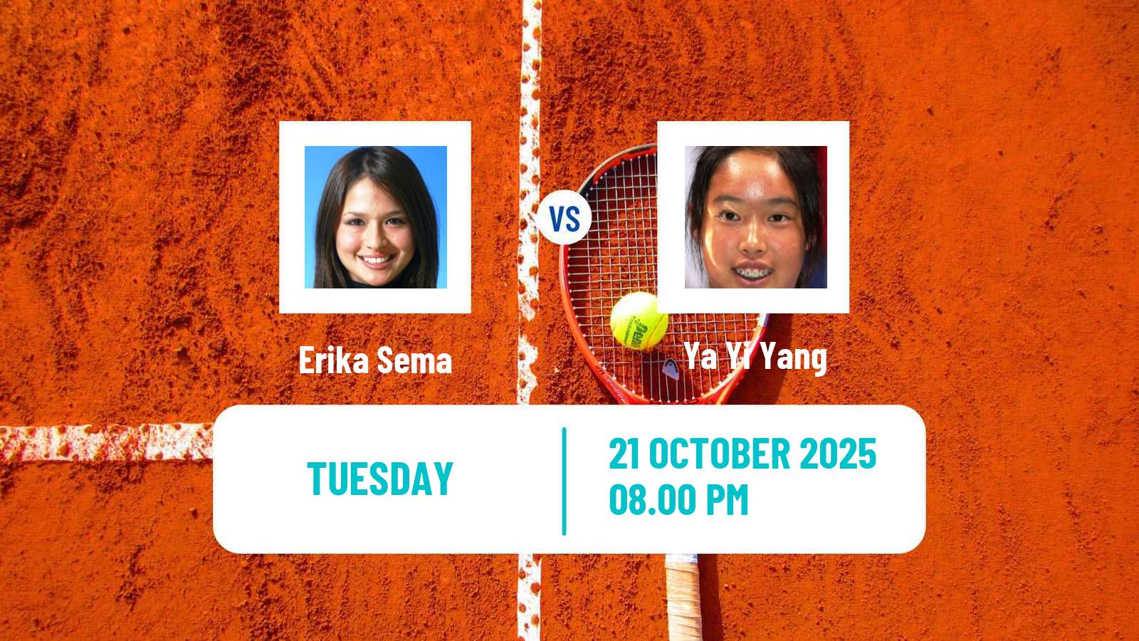 Tennis ITF W35 Brisbane Women Erika Sema - Ya Yi Yang