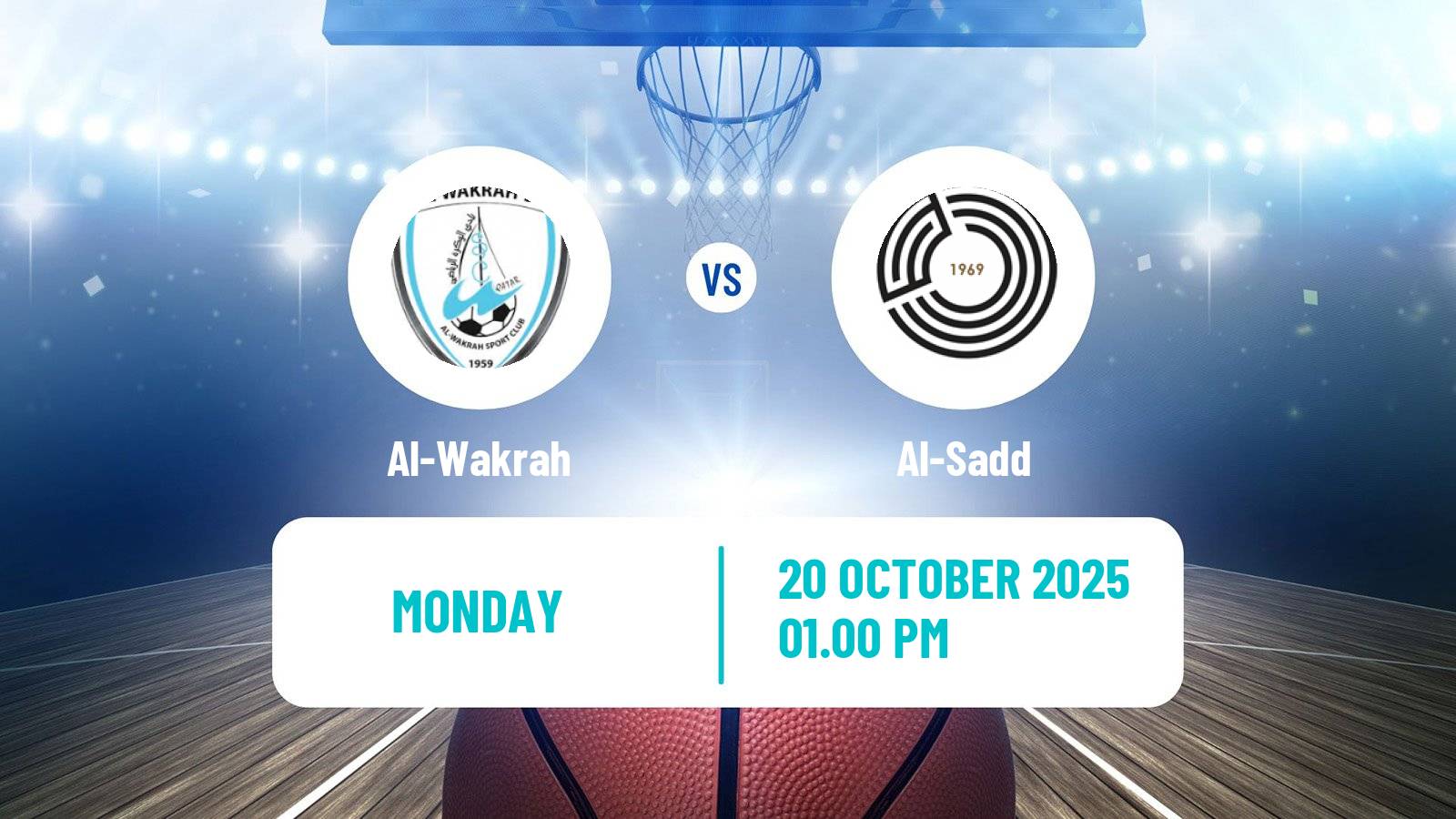 Basketball Qatar Basketball League Al-Wakrah - Al-Sadd