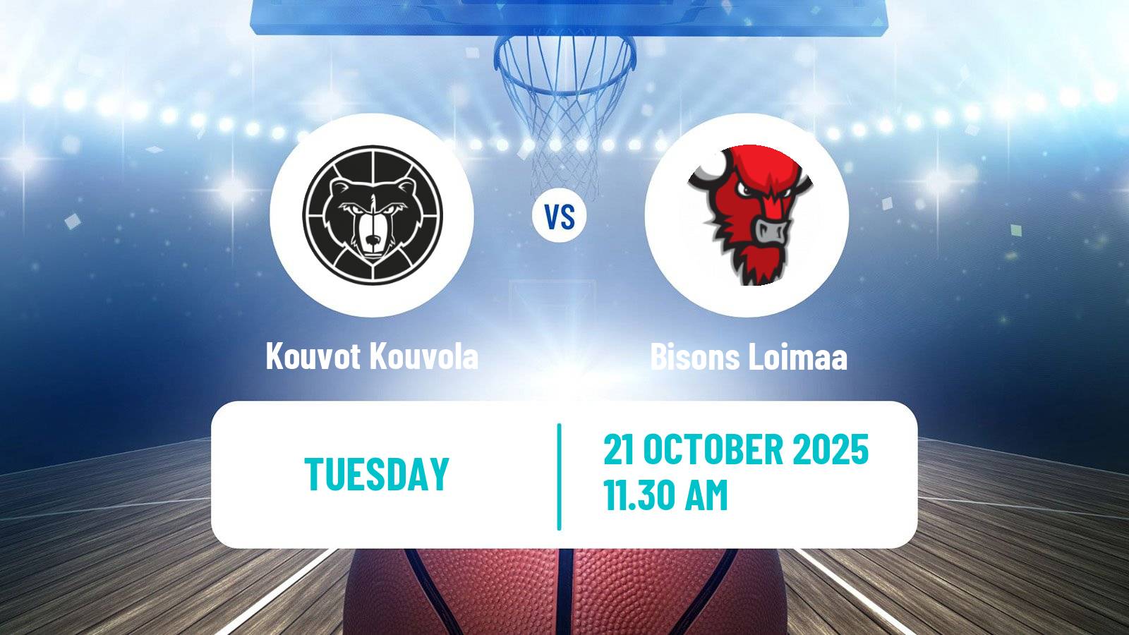 Basketball Finnish Korisliiga Kouvot Kouvola - Bisons Loimaa