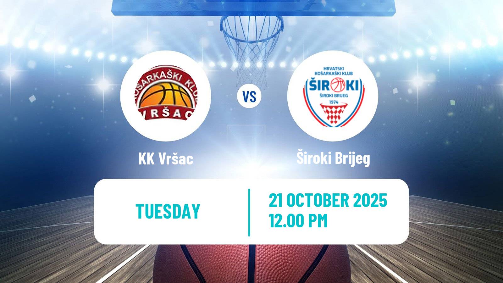 Basketball Adriatic League 2 Vršac - Široki Brijeg