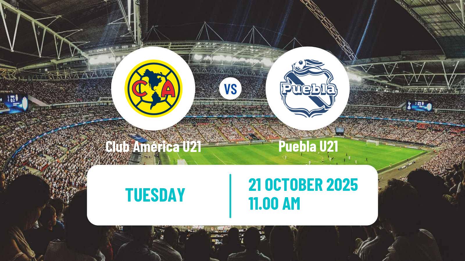Football Mexican Liga MX U23 Club América U21 - Puebla U21