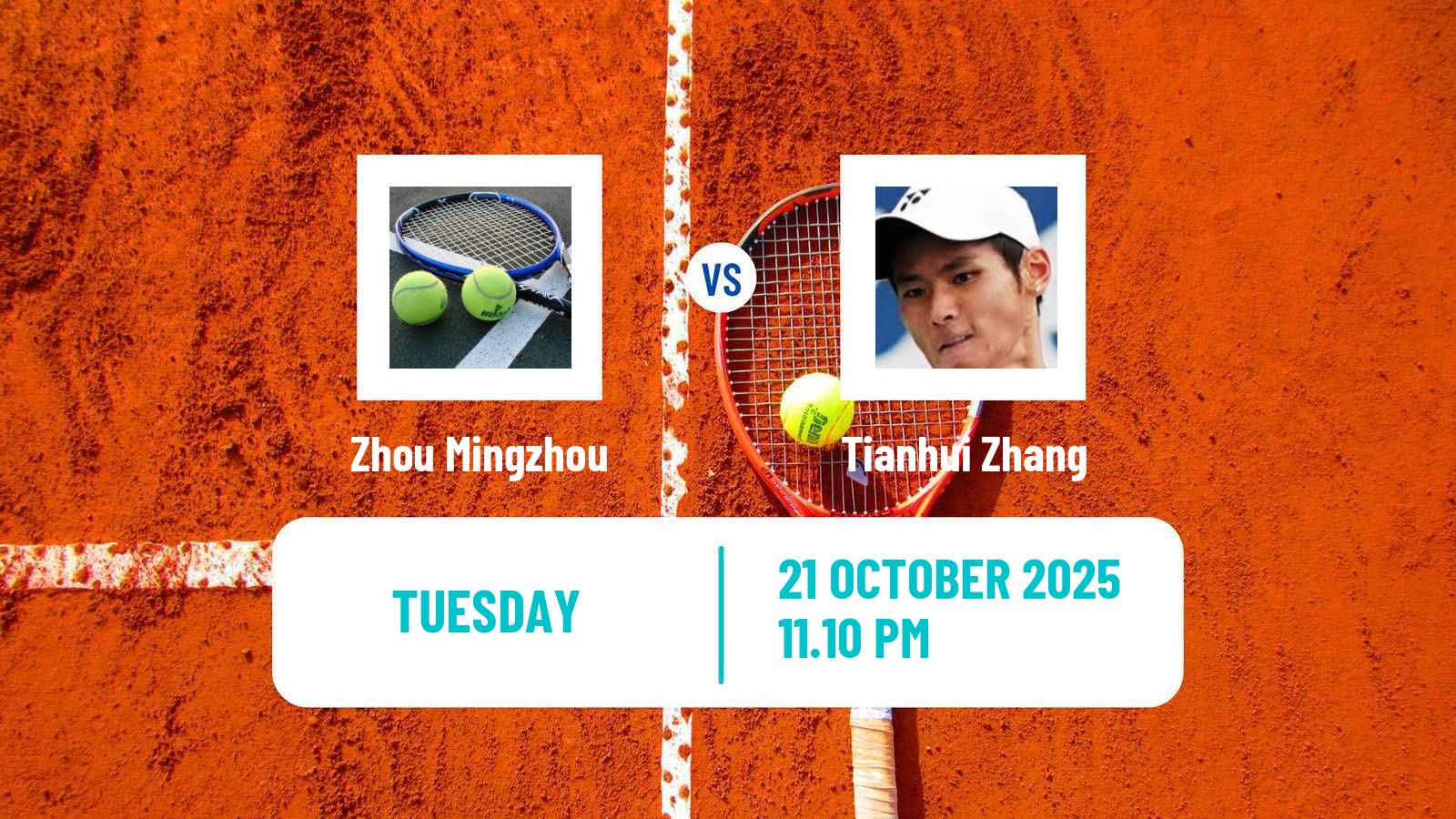 Tennis ITF M25 Huzhou Men Zhou Mingzhou - Tianhui Zhang
