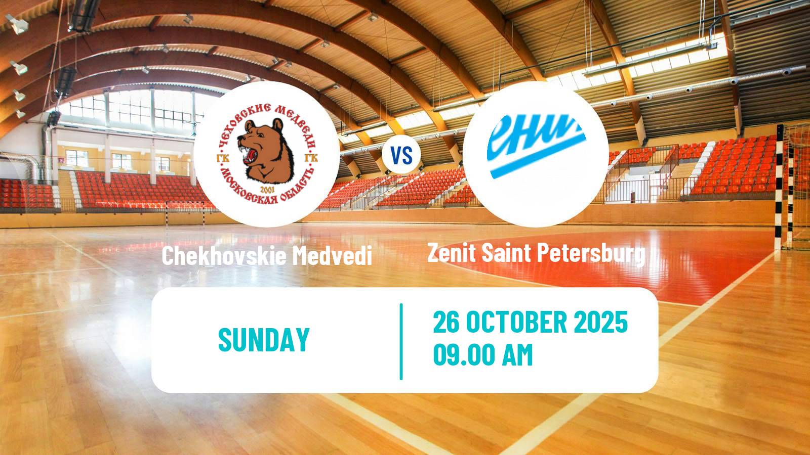 Handball Russian Superleague Handball Chekhovskie Medvedi - Zenit Saint Petersburg