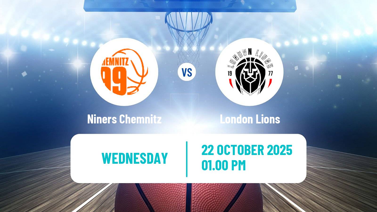 Basketball Eurocup Niners Chemnitz - London Lions