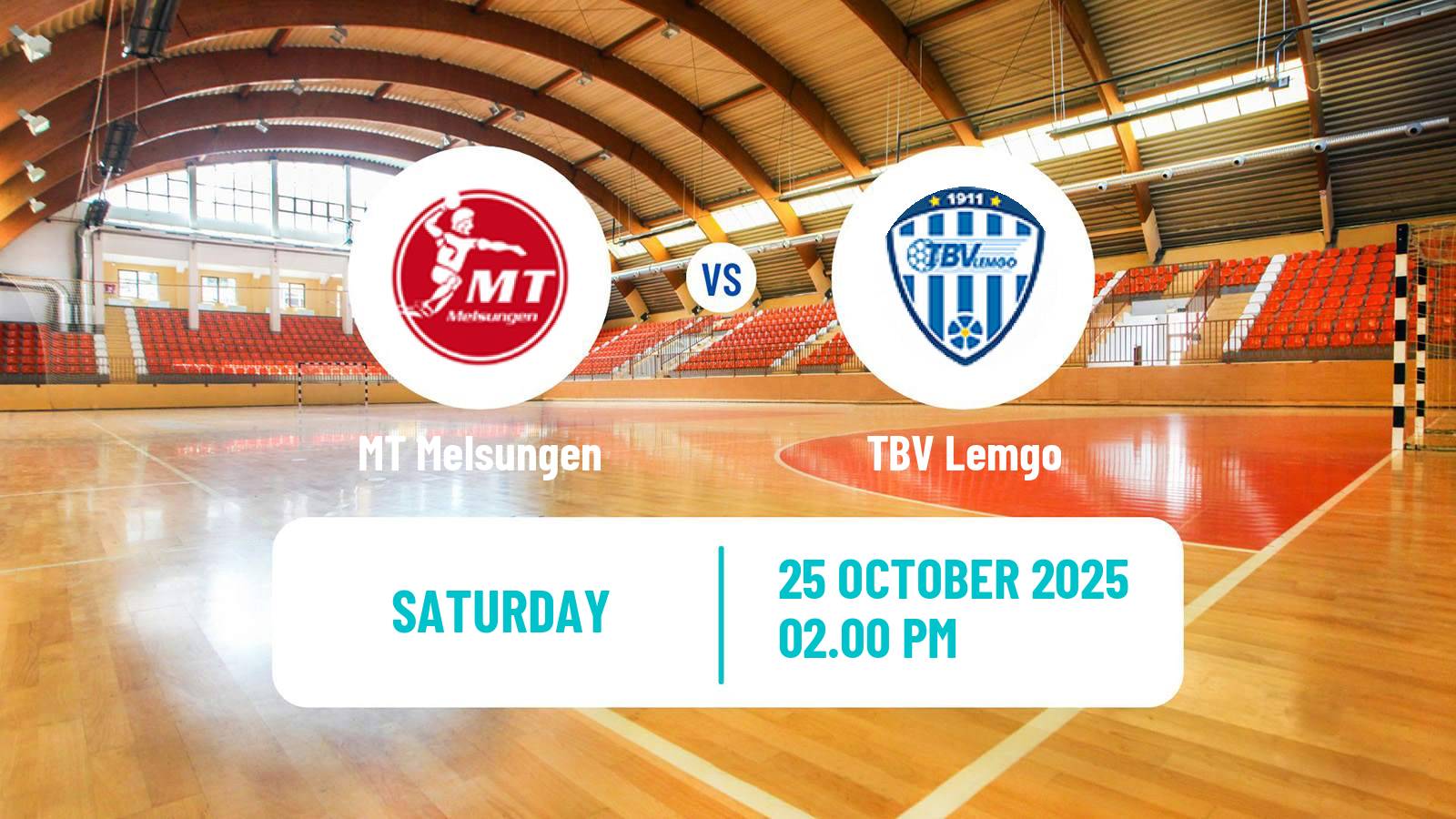 Handball German Bundesliga Handball MT Melsungen - TBV Lemgo