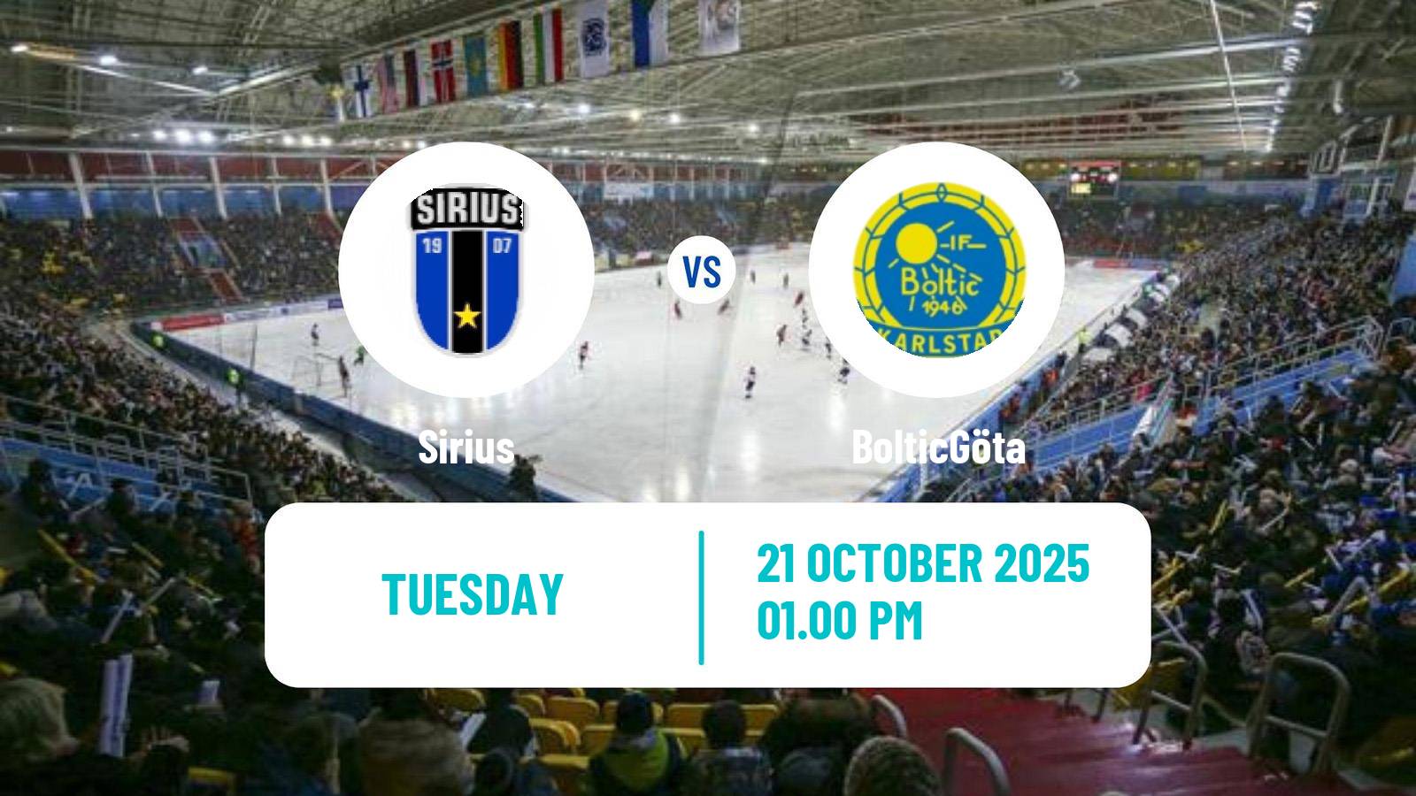 Bandy Swedish Elitserien Bandy Sirius - BolticGöta