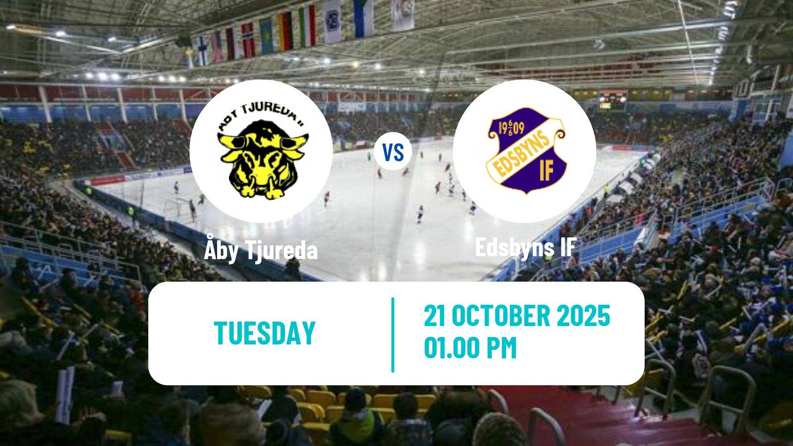 Bandy Swedish Elitserien Bandy Åby Tjureda - Edsbyns IF