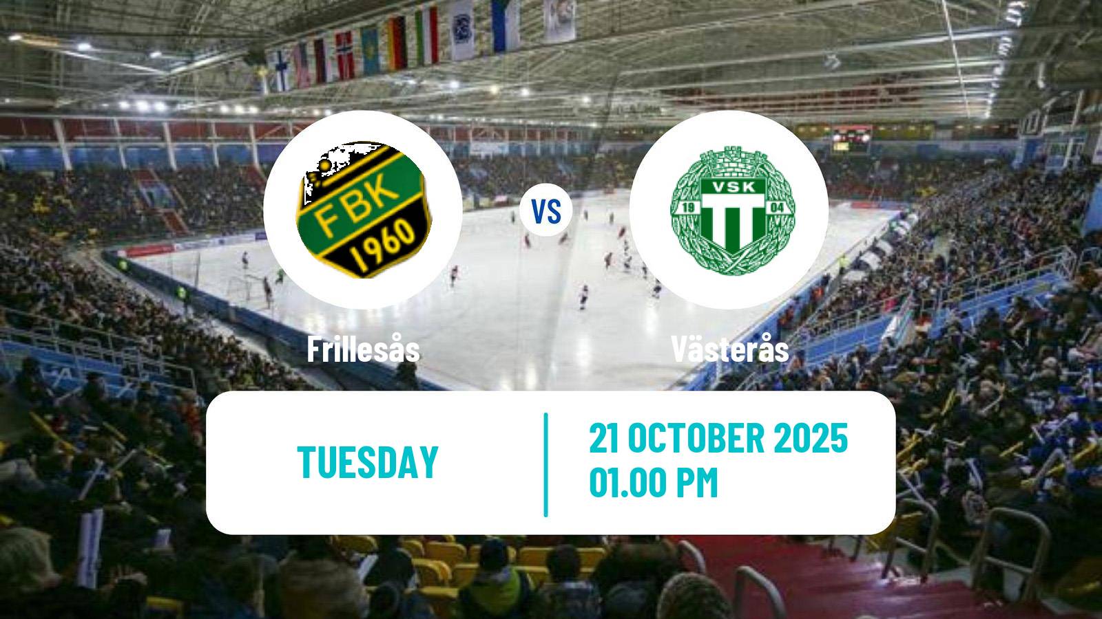 Bandy Swedish Elitserien Bandy Frillesås - Västerås