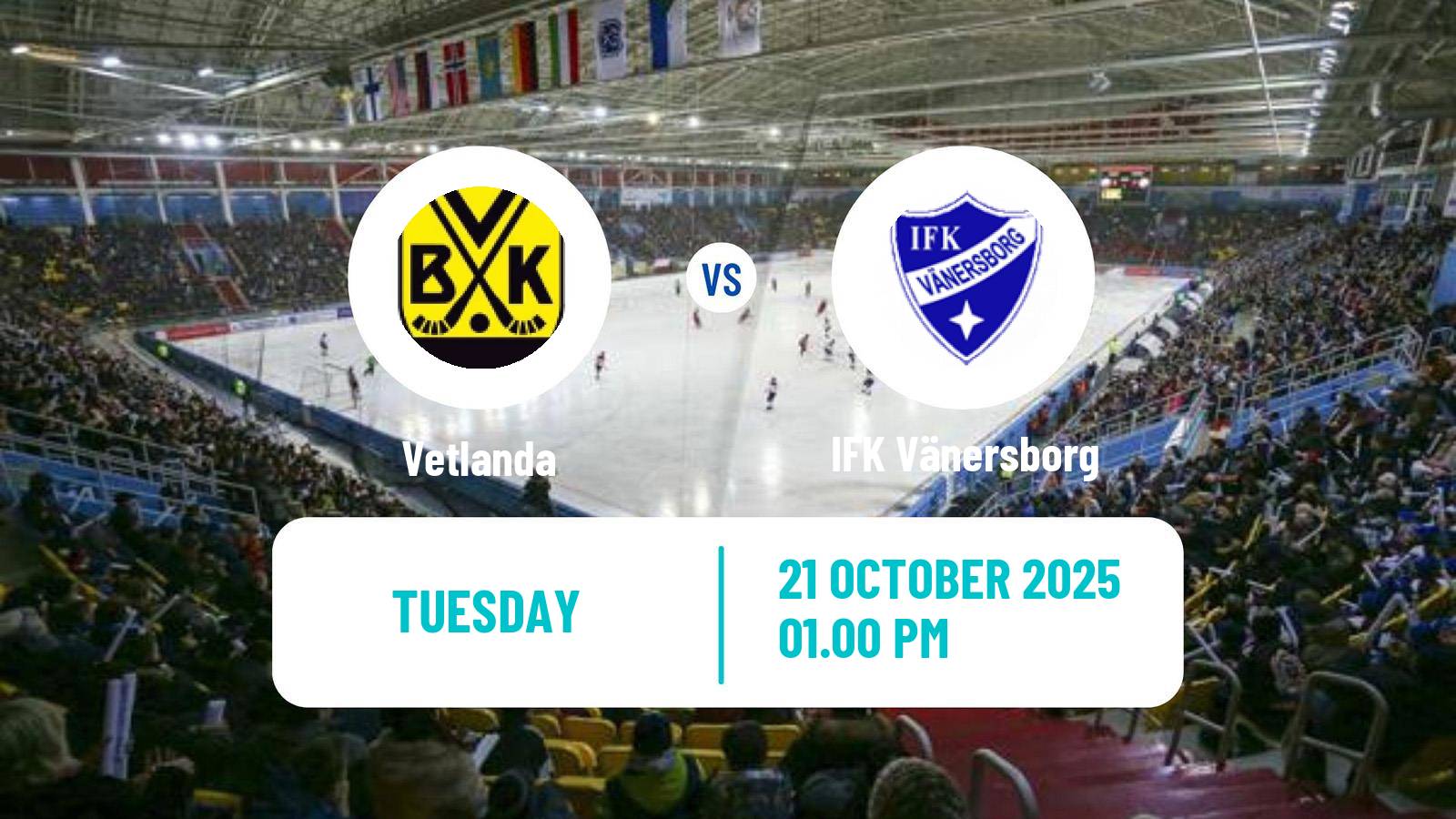 Bandy Swedish Elitserien Bandy Vetlanda - IFK Vänersborg