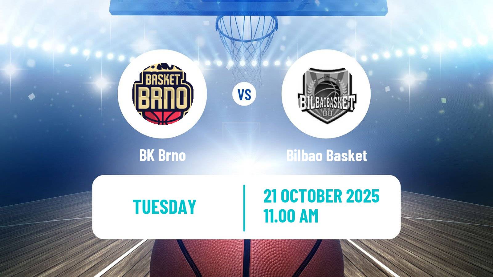Basketball FIBA Europe Cup Brno - Bilbao Basket