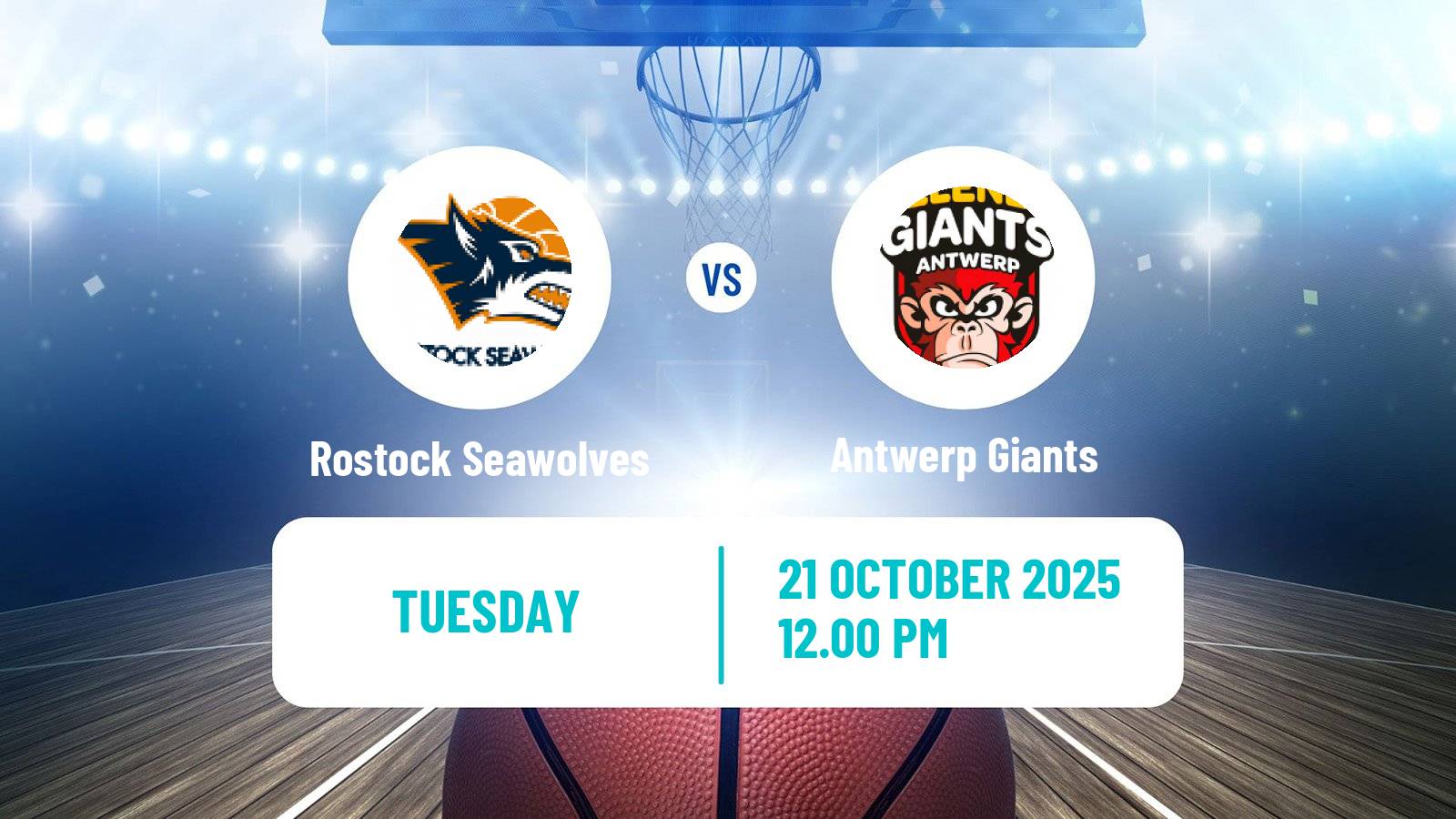 Basketball FIBA Europe Cup Rostock Seawolves - Antwerp Giants