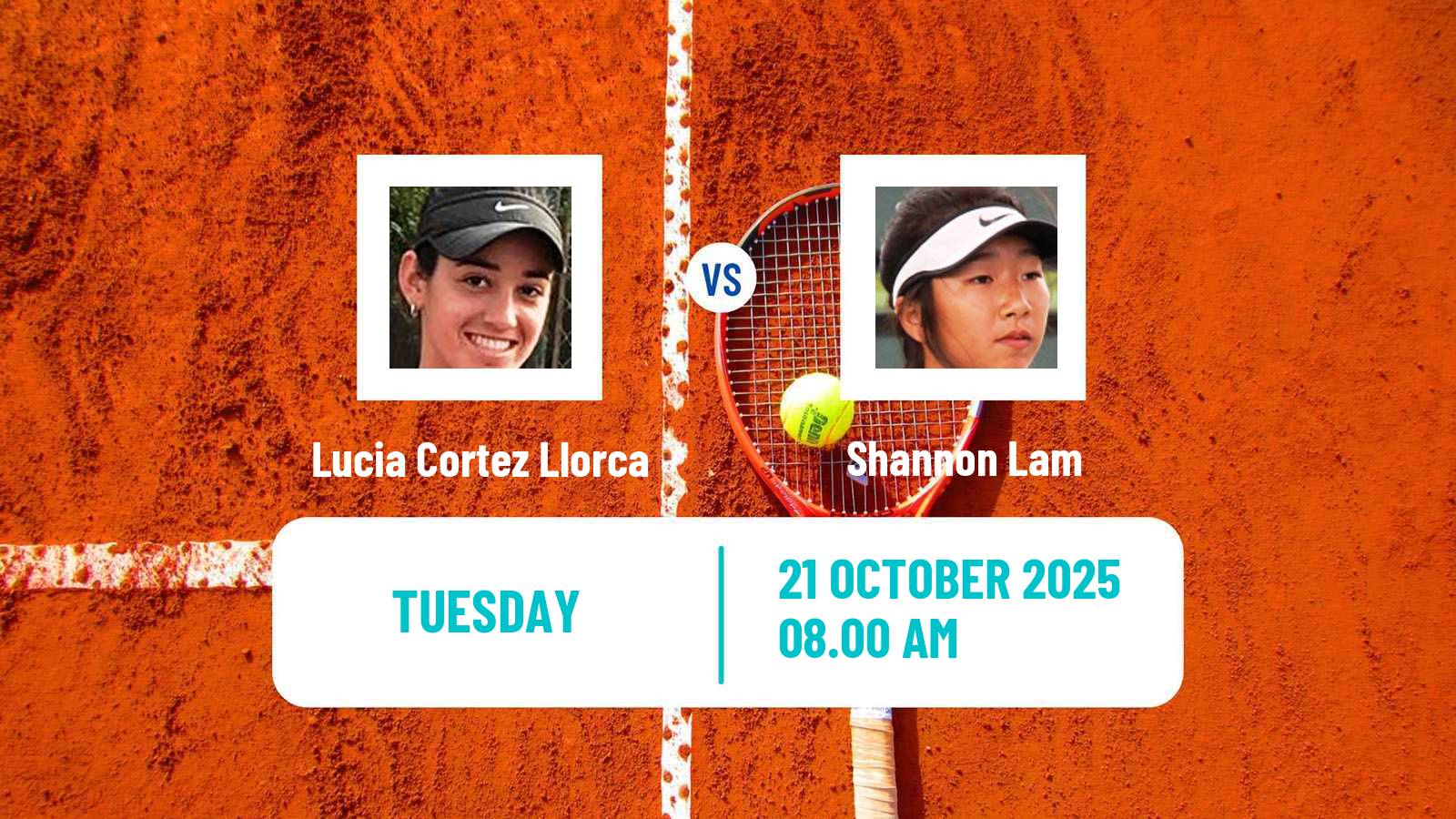 Tennis ITF W15 Villena Women Lucia Cortez Llorca - Shannon Lam