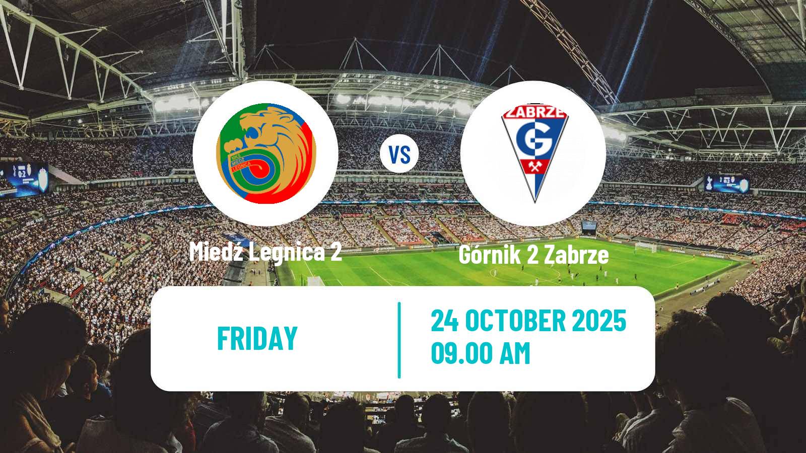 Football Polish Division 3 - Group III Miedź Legnica 2 - Górnik 2 Zabrze