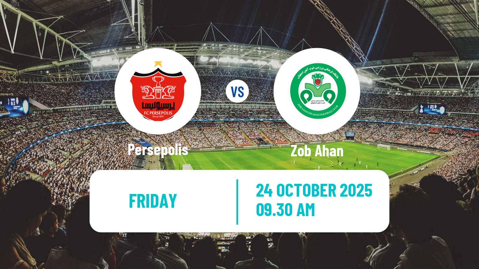 Football Iran Pro League Persepolis - Zob Ahan