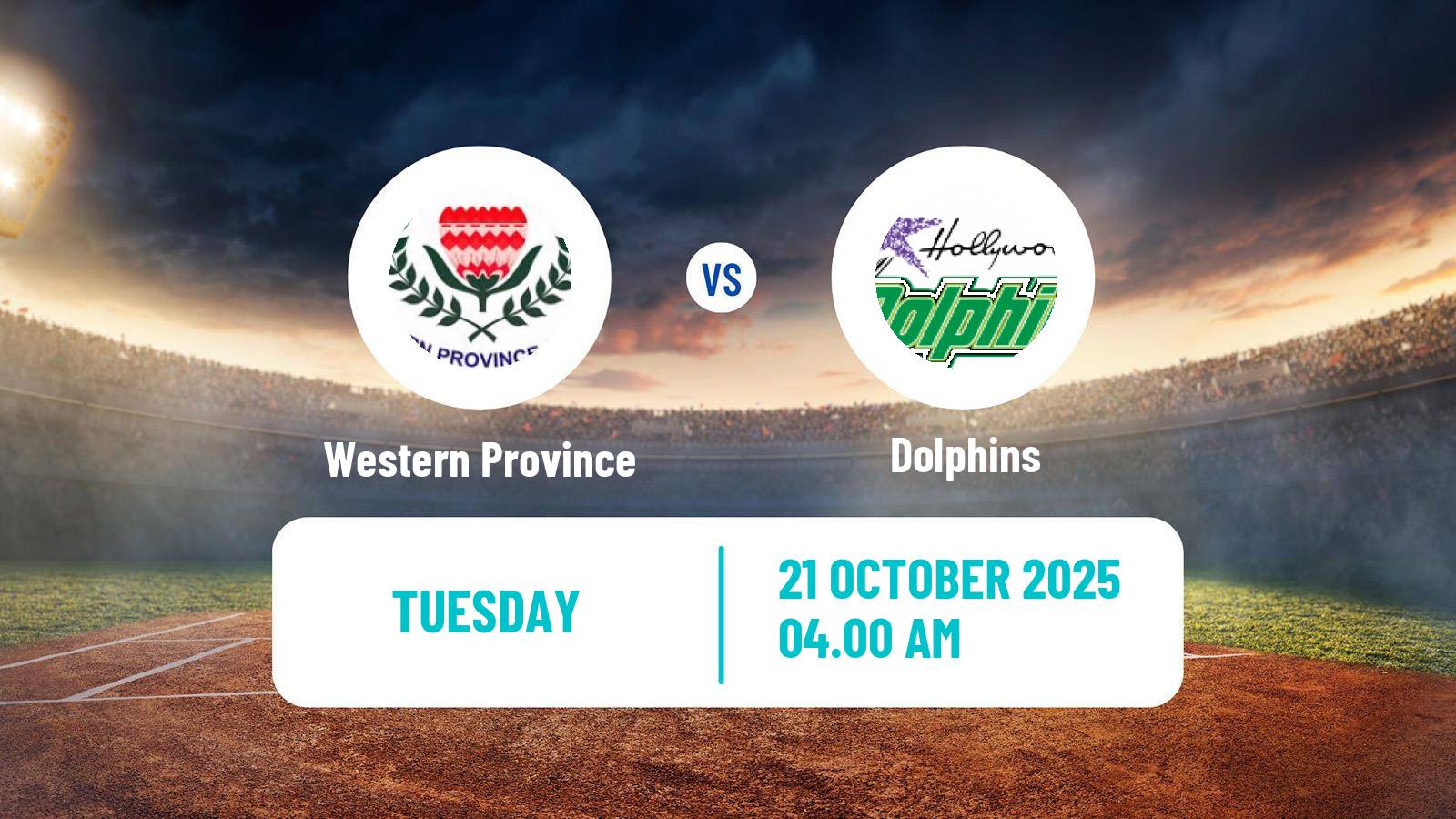 Cricket CSA 4-Day Franchise Series Western Province - Dolphins