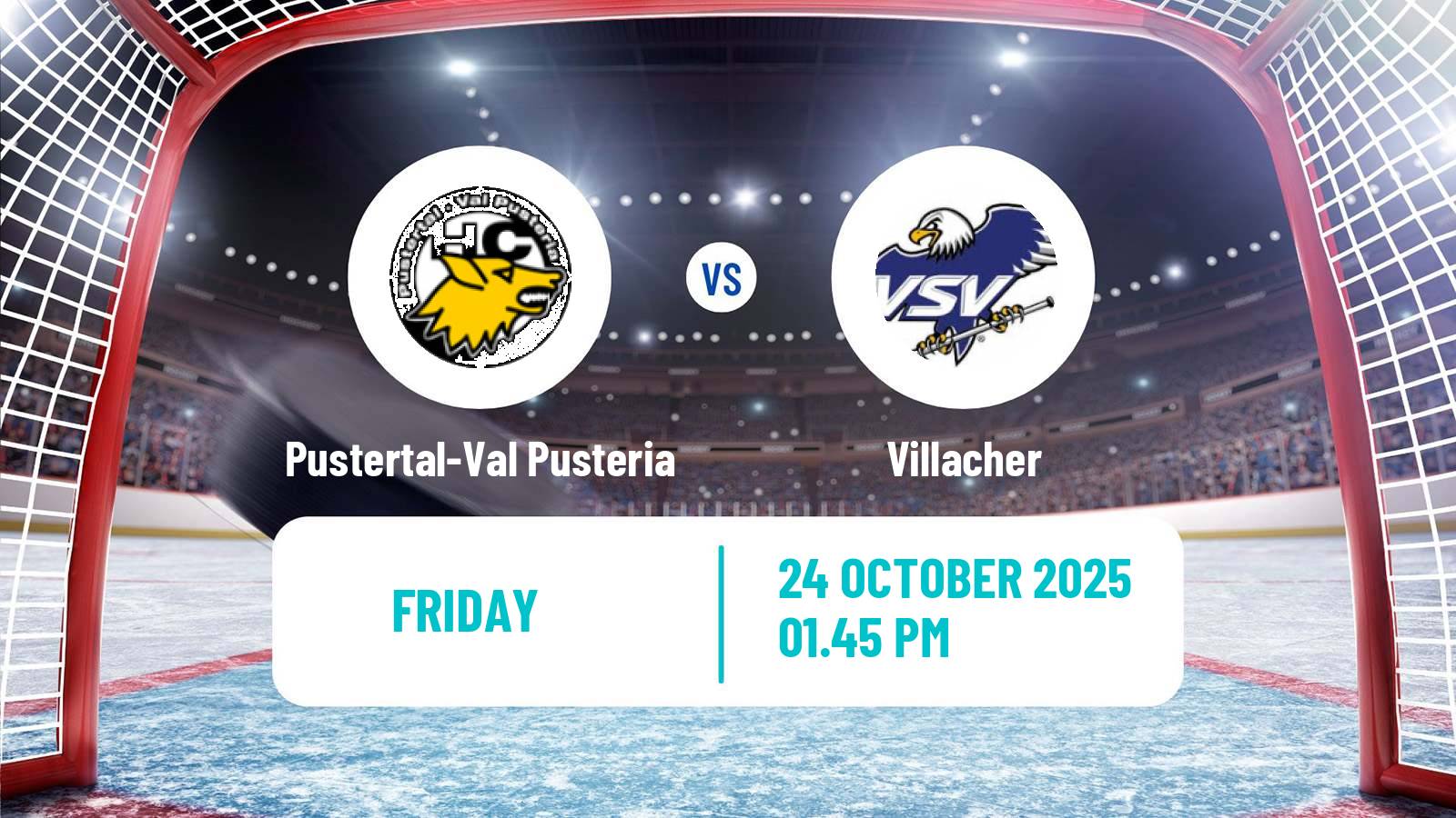 Hockey Austrian Ice Hockey League Pustertal-Val Pusteria - Villacher
