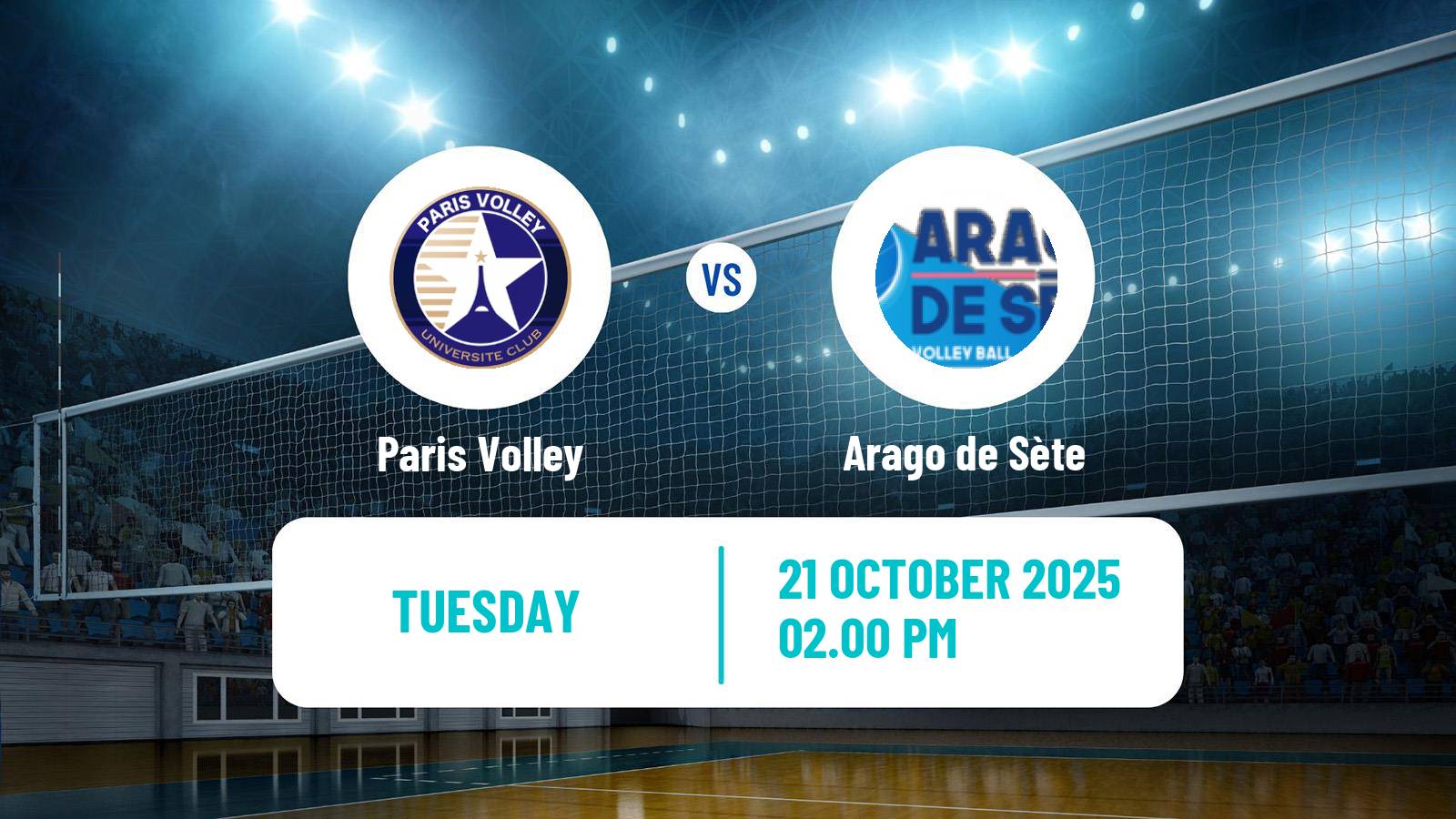 Volleyball French Ligue A Volleyball Paris Volley - Arago de Sète