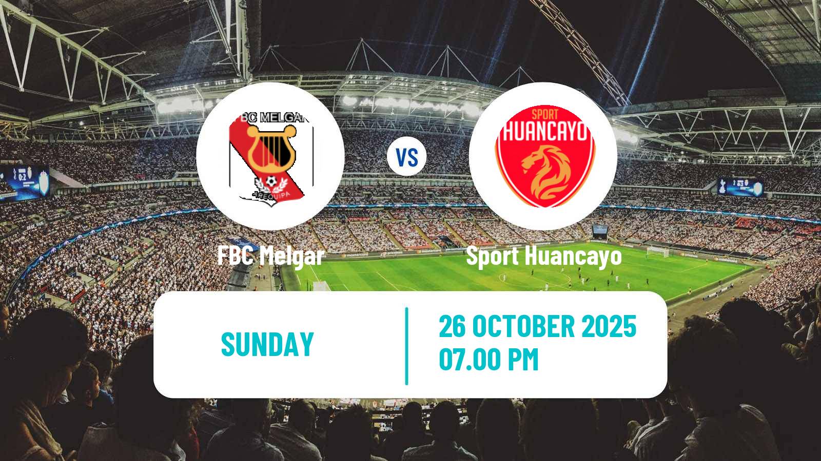 Football Peruvian Liga 1 FBC Melgar - Sport Huancayo