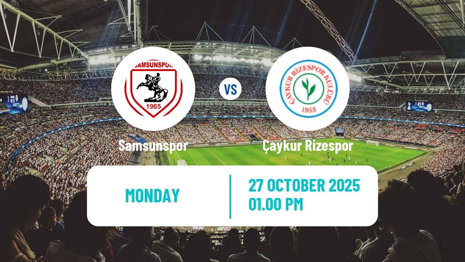 Football Turkish Super League Samsunspor - Çaykur Rizespor