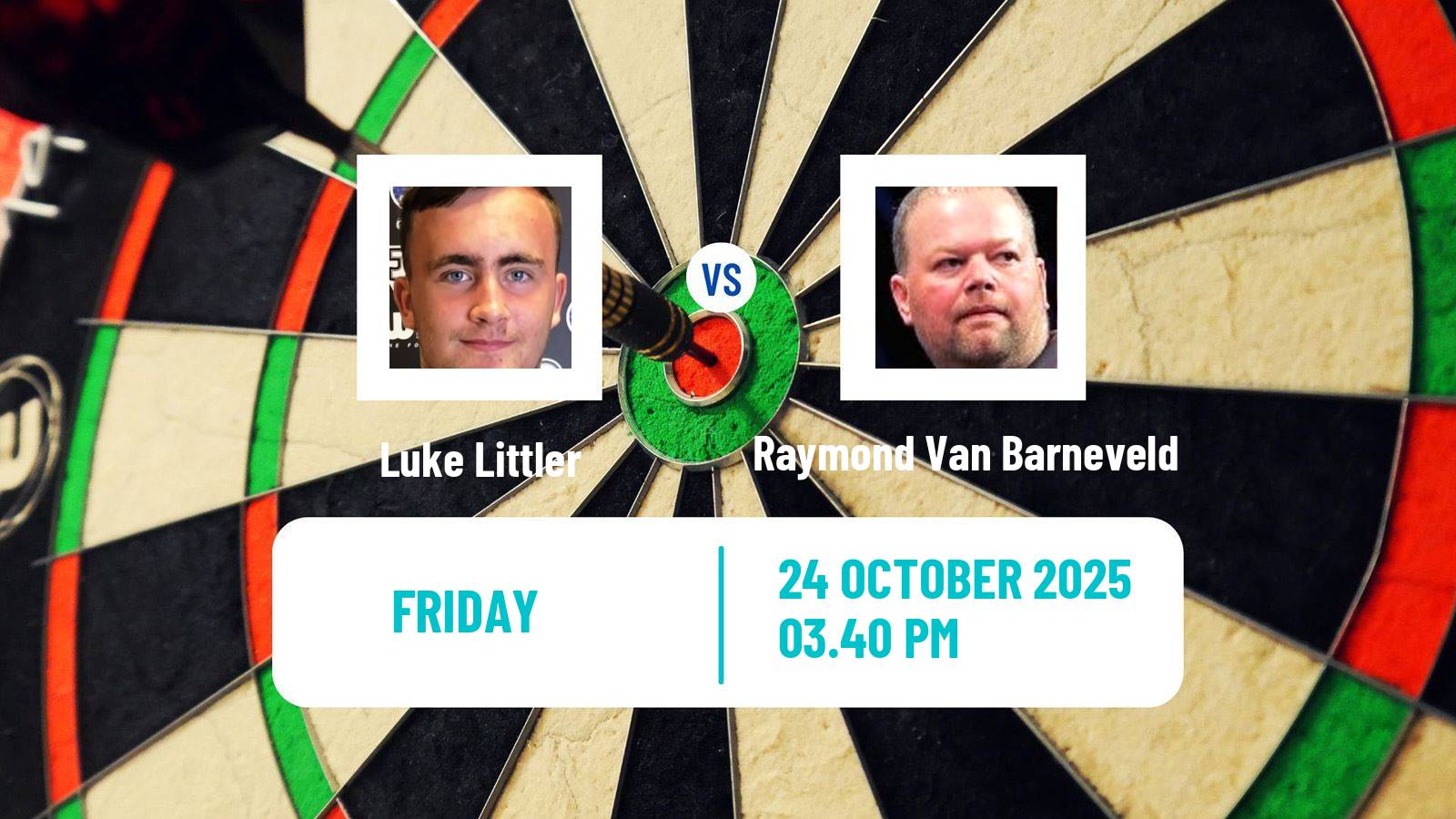 Darts European Championship Luke Littler - Raymond Van Barneveld