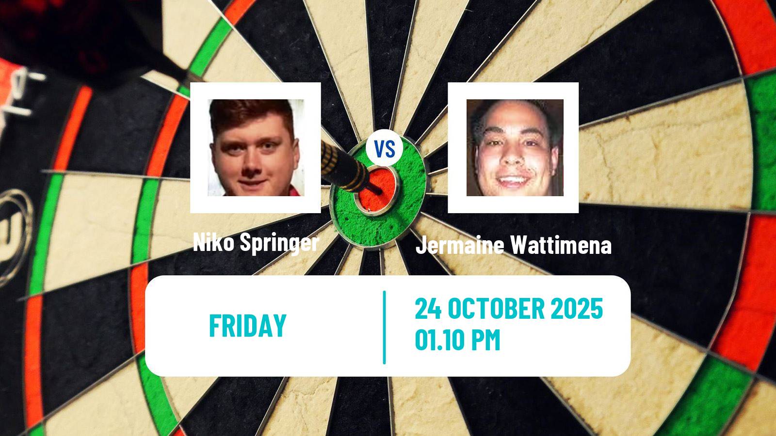 Darts European Championship Niko Springer - Jermaine Wattimena