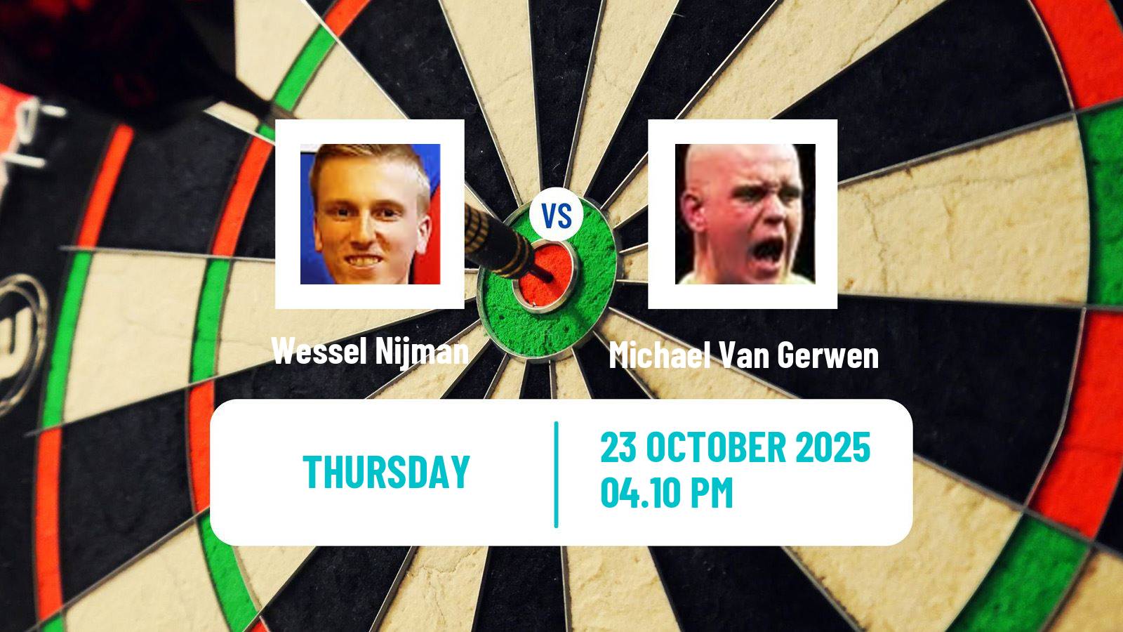 Darts European Championship Wessel Nijman - Michael Van Gerwen