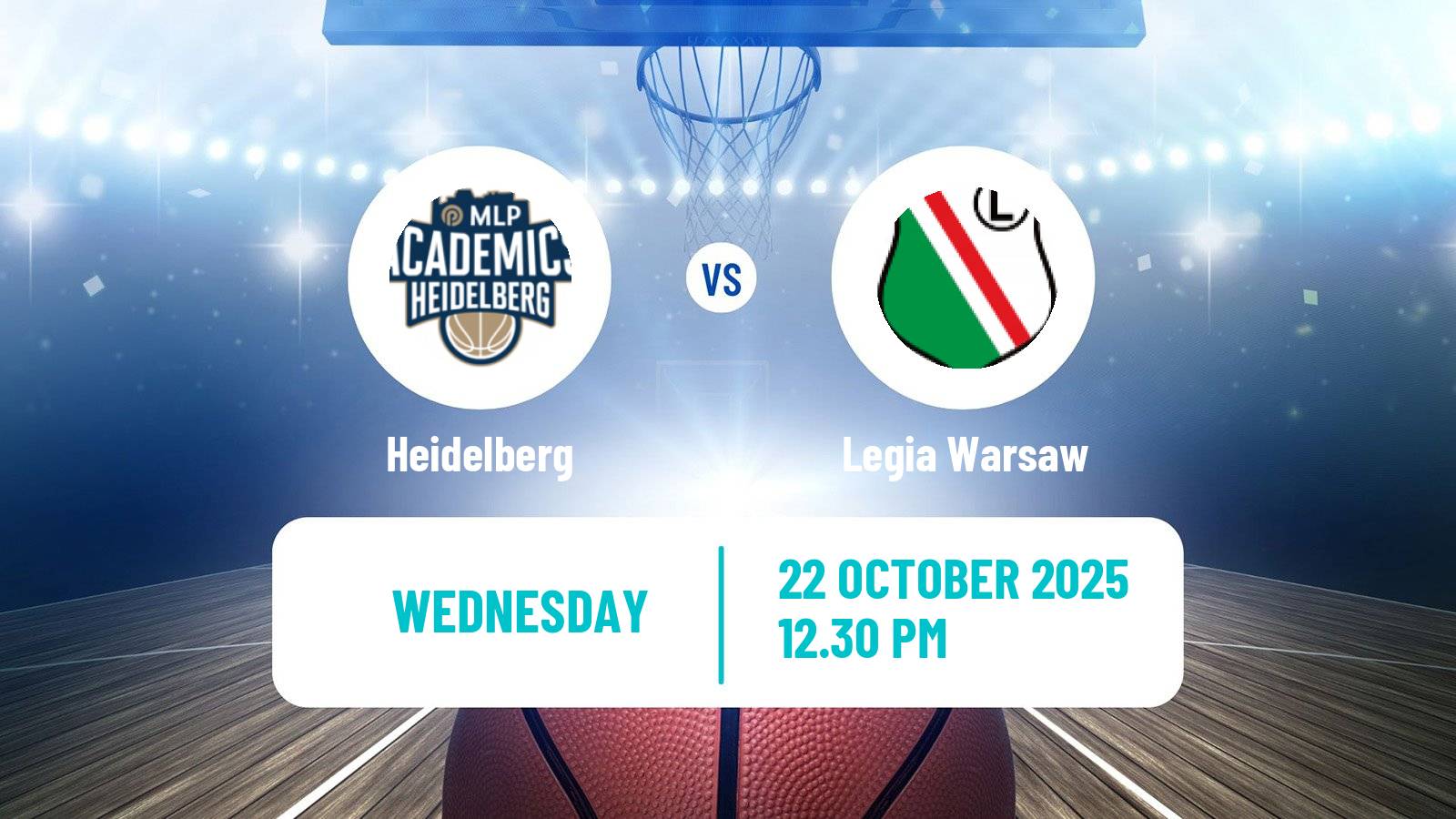 Basketball Champions League Basketball Heidelberg - Legia Warsaw