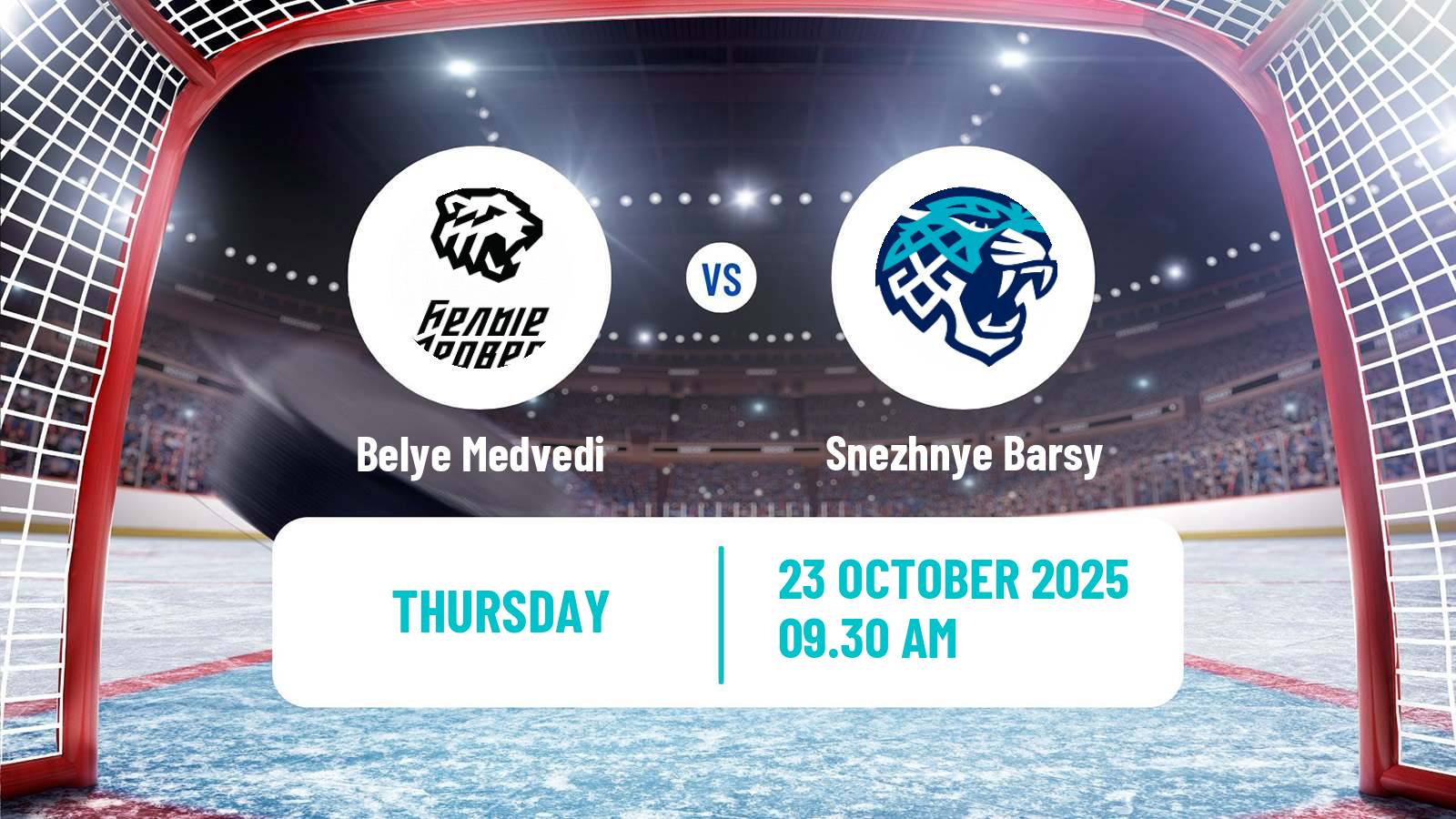 Hockey MHL Belye Medvedi - Snezhnye Barsy