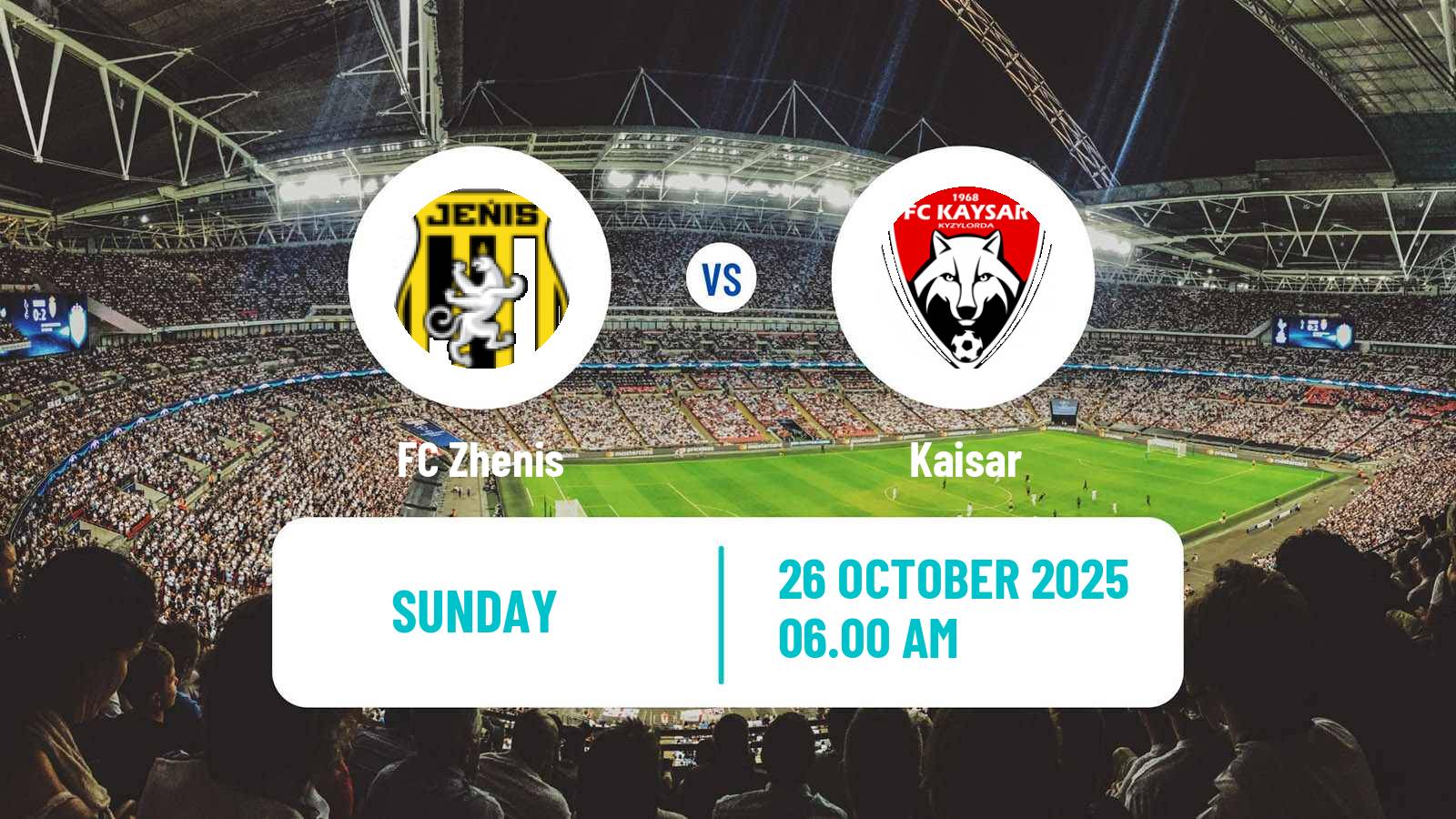 Football Kazakh Premier League Zhenis - Kaisar