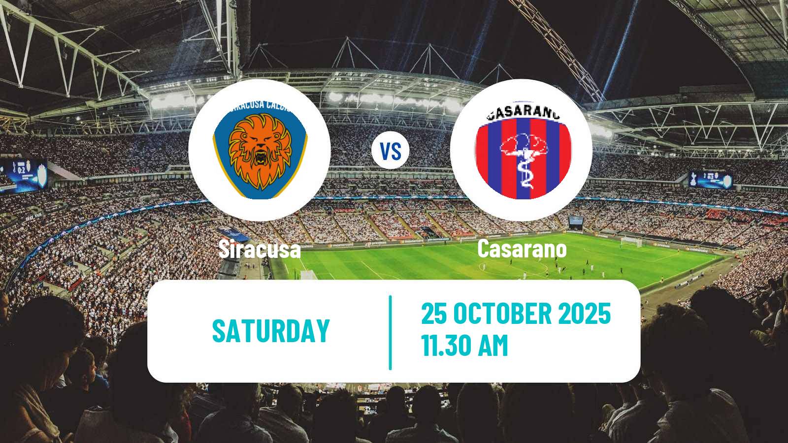 Football Italian Serie C Group C Siracusa - Casarano