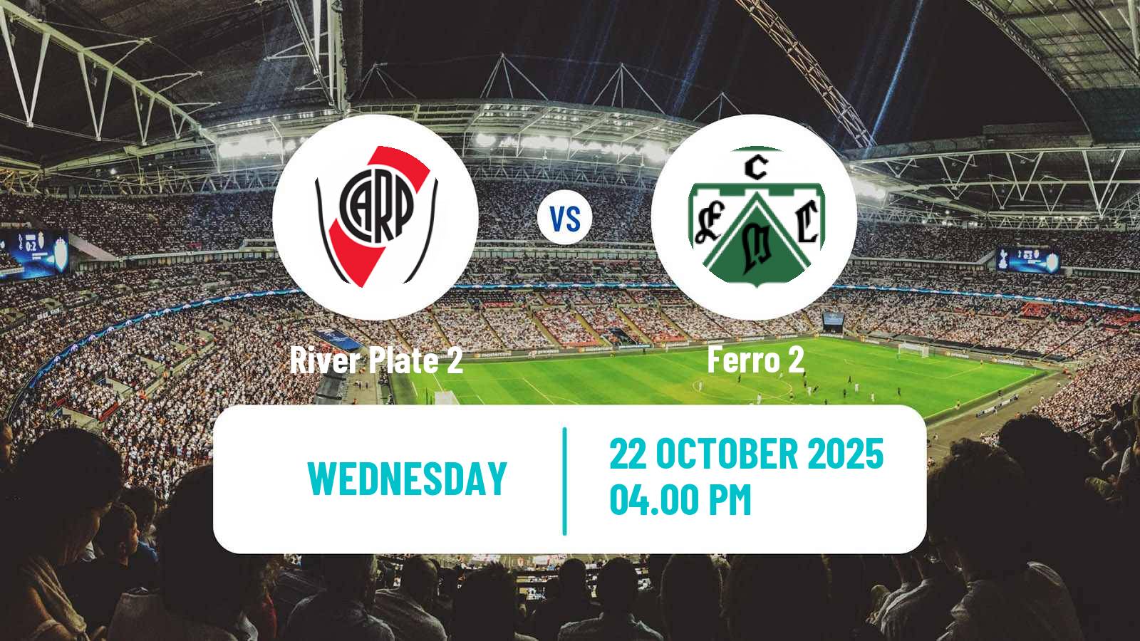 Football Argentinian Reserve League River Plate 2 - Ferro 2