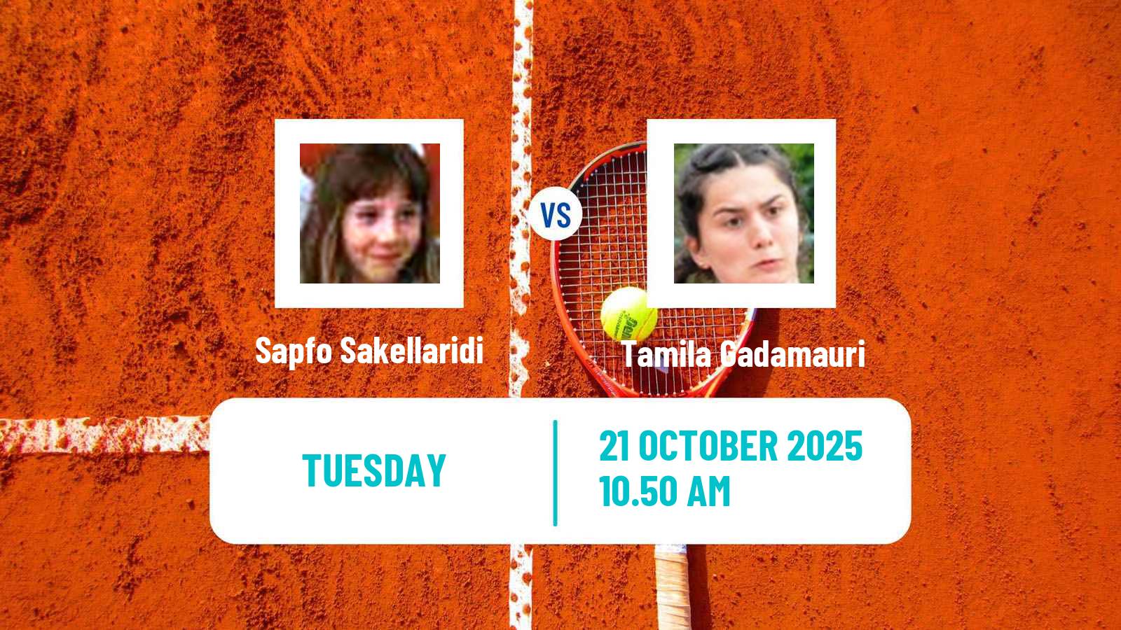Tennis ITF W75 Hamburg Women Sapfo Sakellaridi - Tamila Gadamauri