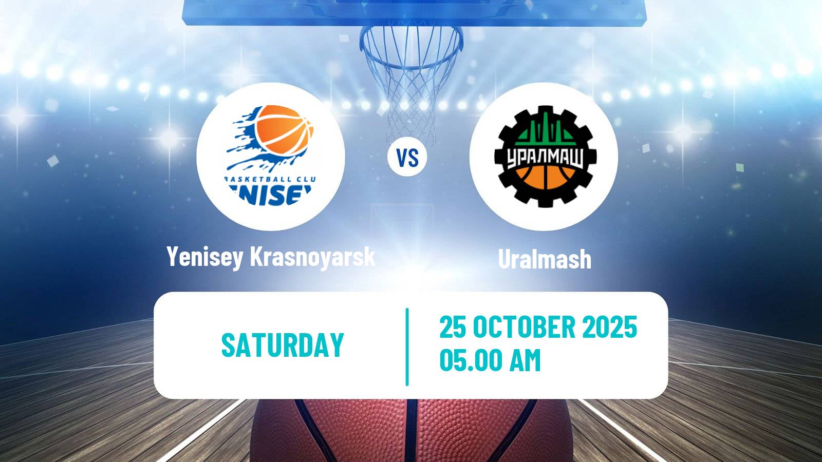 Basketball VTB United League Yenisey Krasnoyarsk - Uralmash
