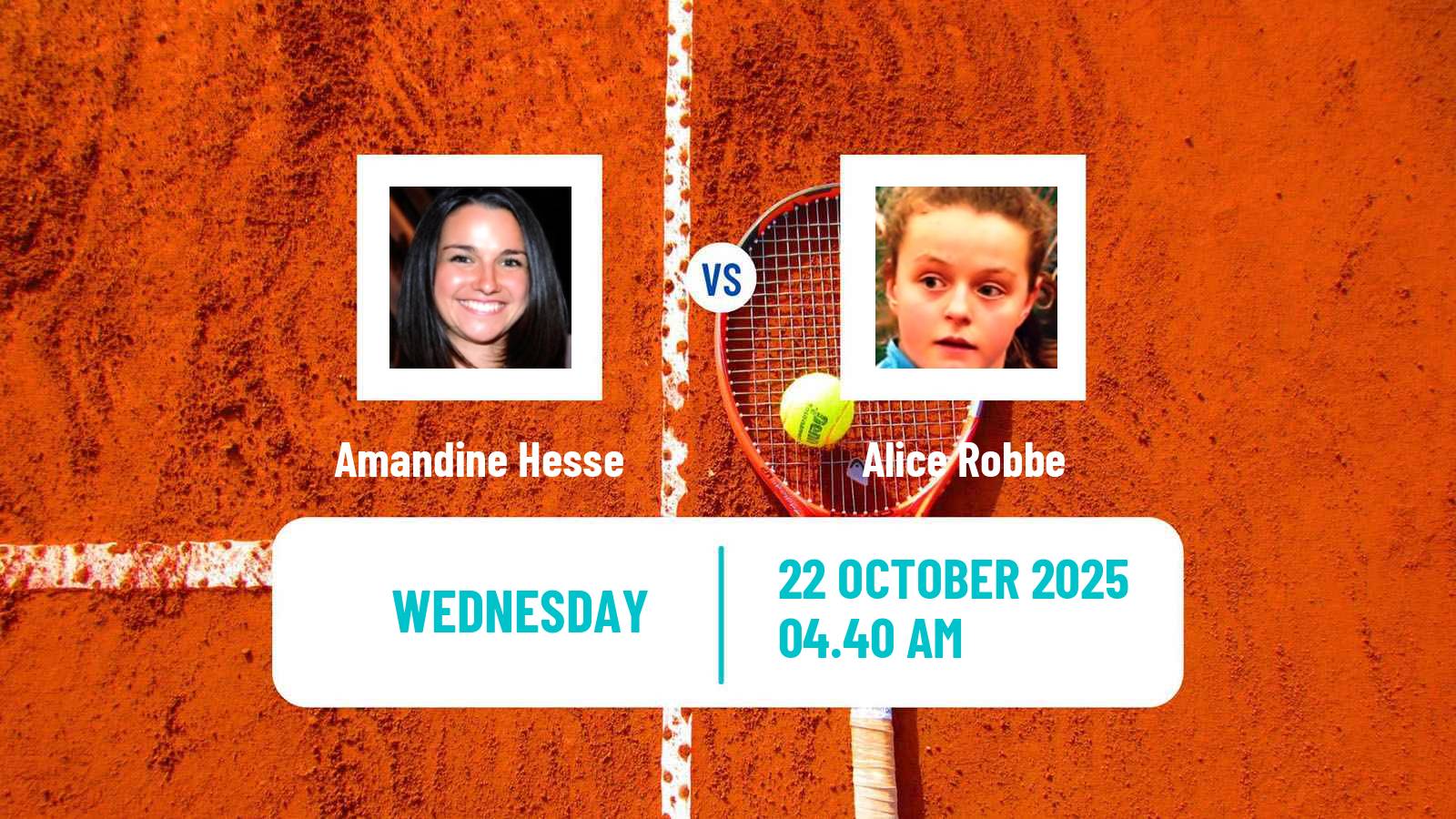 Tennis ITF W75 Poitiers Women Amandine Hesse - Alice Robbe