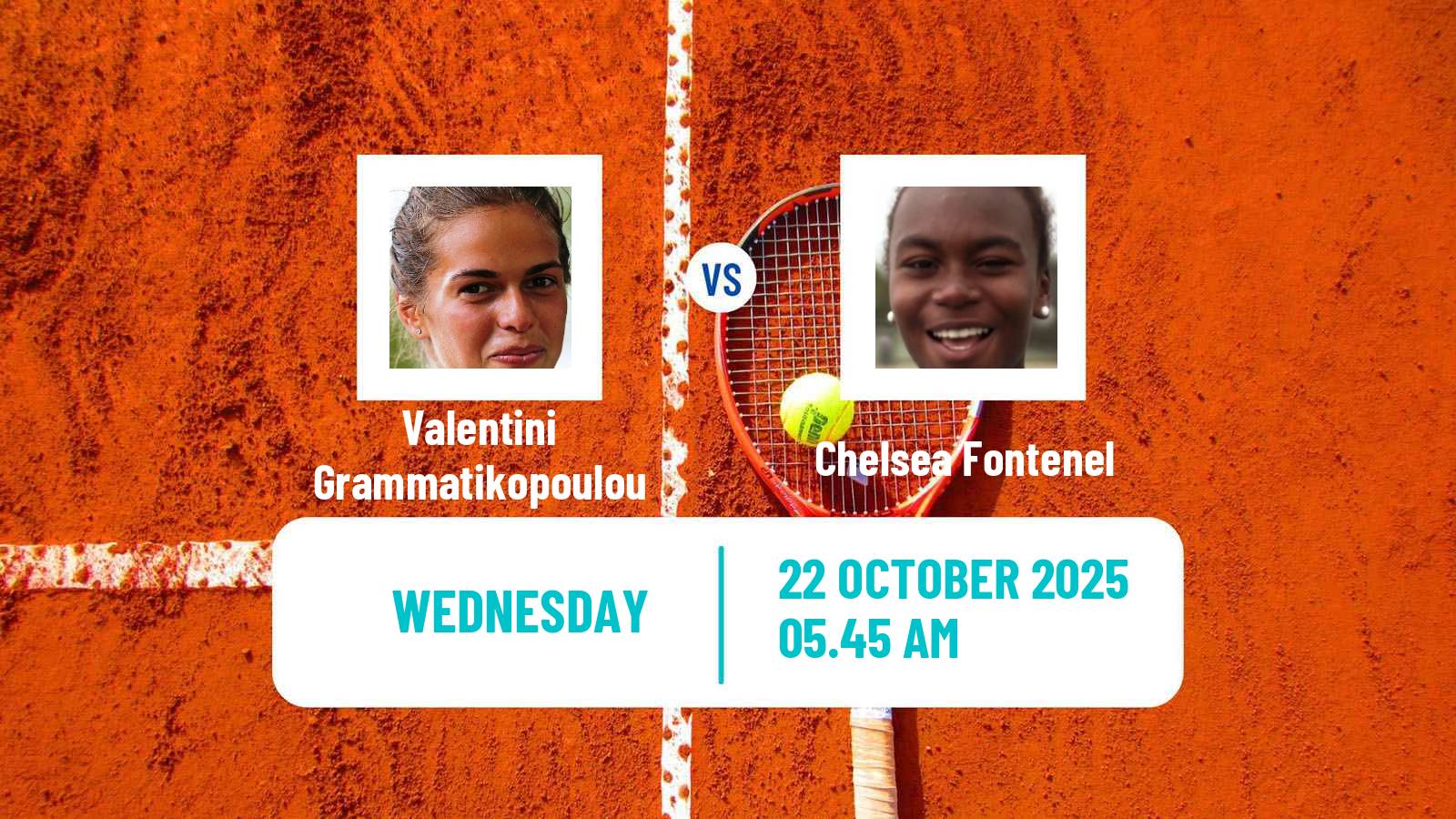 Tennis ITF W75 Hamburg Women Valentini Grammatikopoulou - Chelsea Fontenel