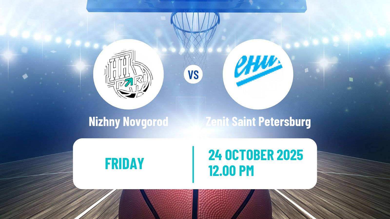 Basketball VTB United League Nizhny Novgorod - Zenit Saint Petersburg