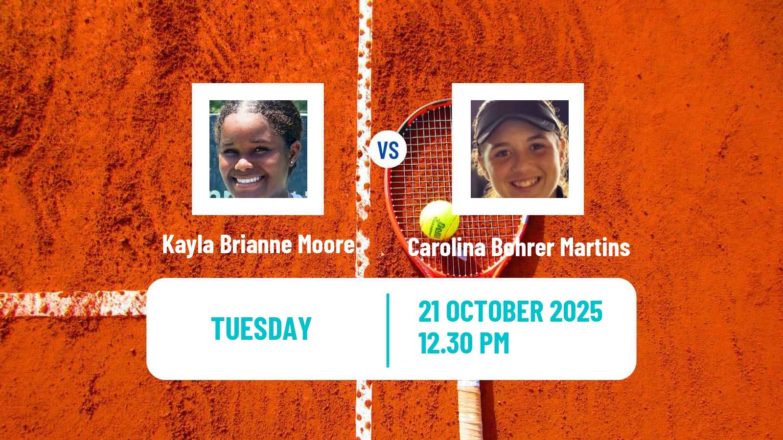 Tennis ITF W15 Hilton Head Island Sc Women Kayla Brianne Moore - Carolina Bohrer Martins